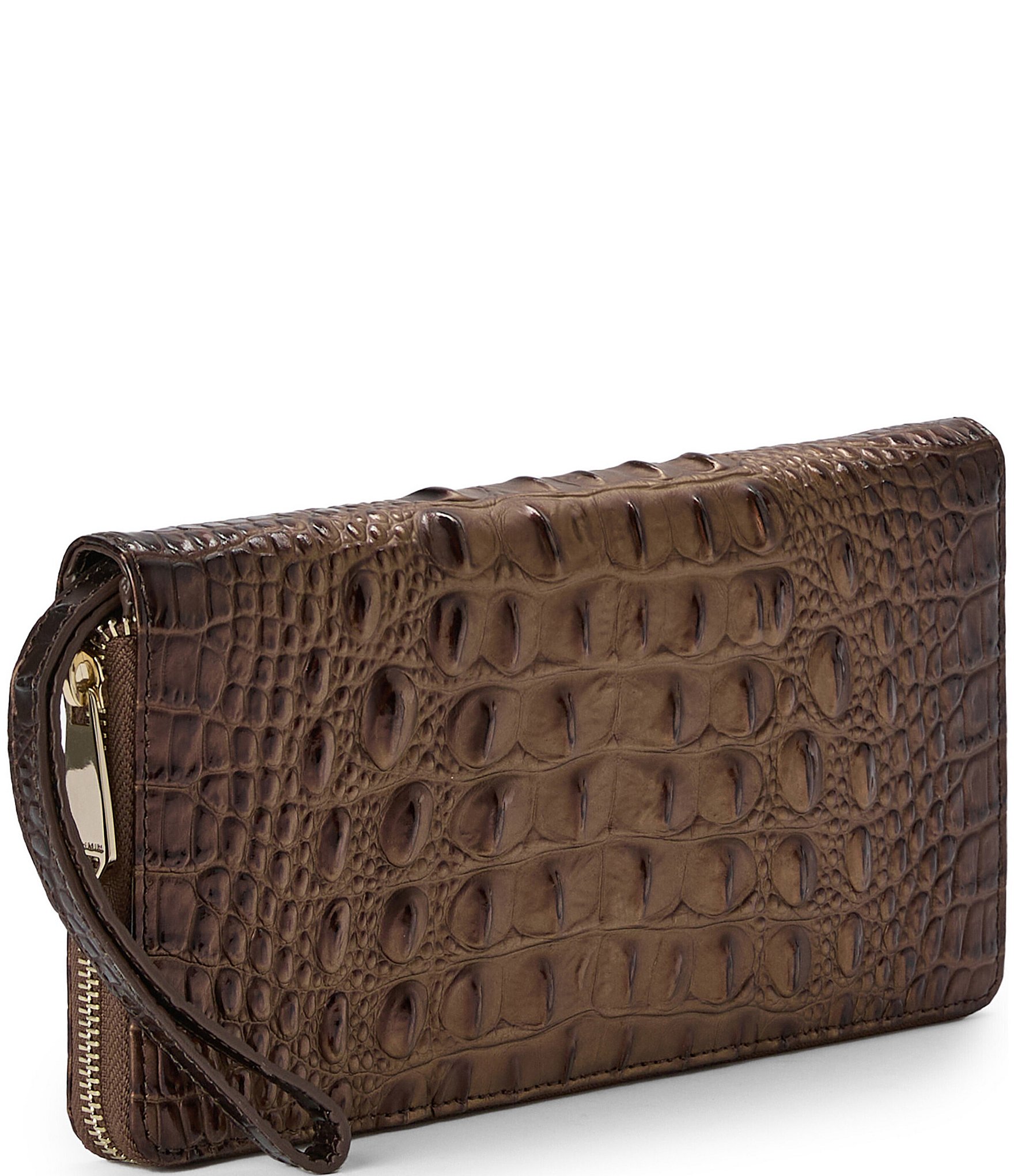 BRAHMIN Ombre Melbourne Collection Ganache Skyler Travel Wallet