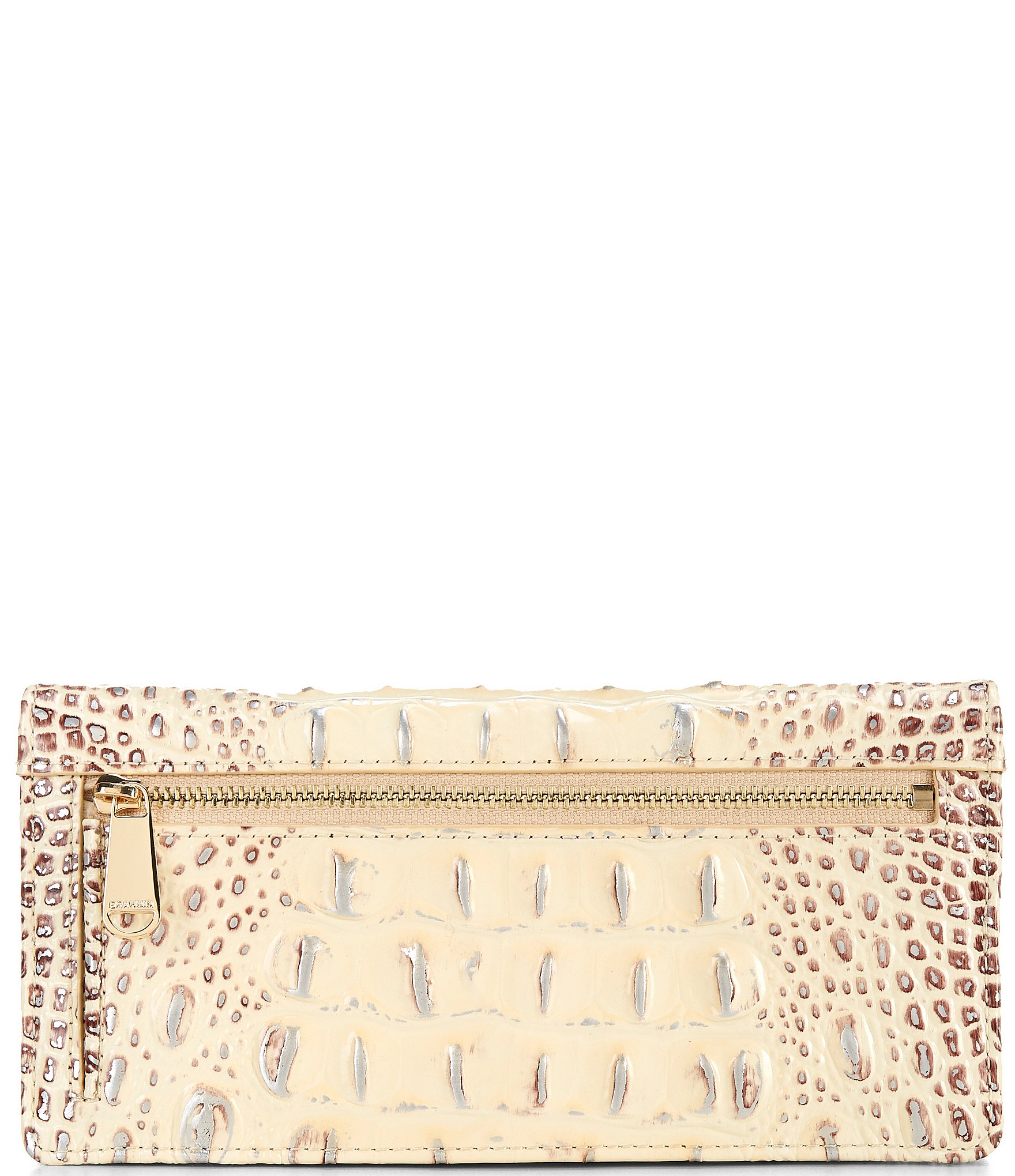 BRAHMIN Ombre Melbourne Collection Ginger Adelle Leather Bifold Wallet