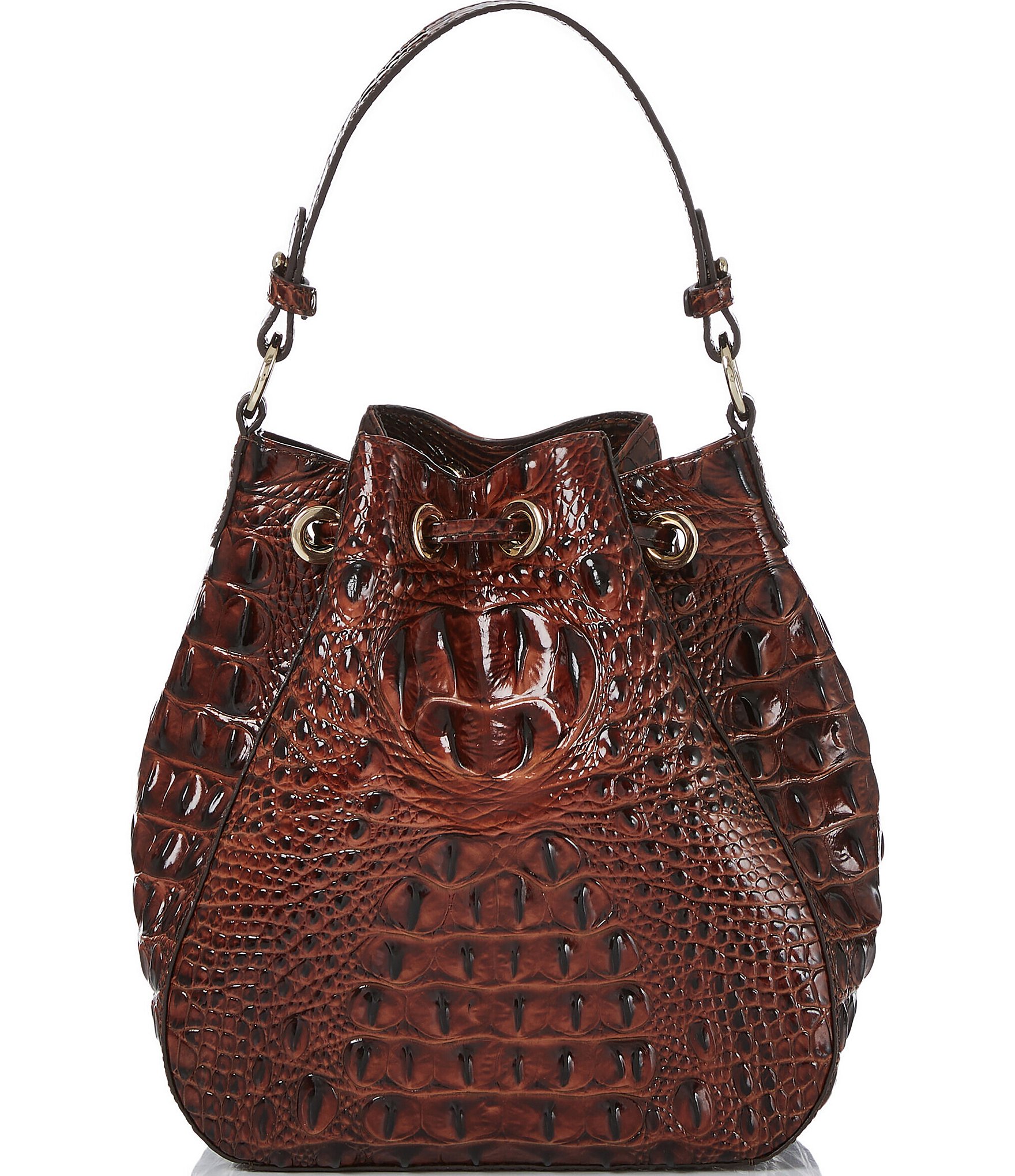 BRAHMIN Ombre Melbourne Collection Melinda Bucket Bag