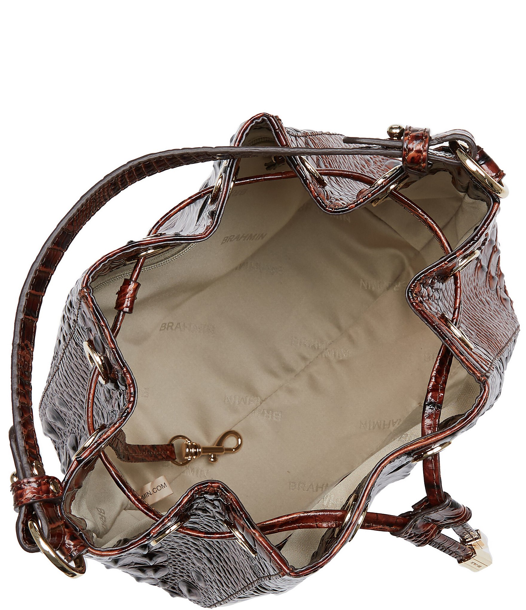 BRAHMIN Ombre Melbourne Collection Melinda Bucket Bag