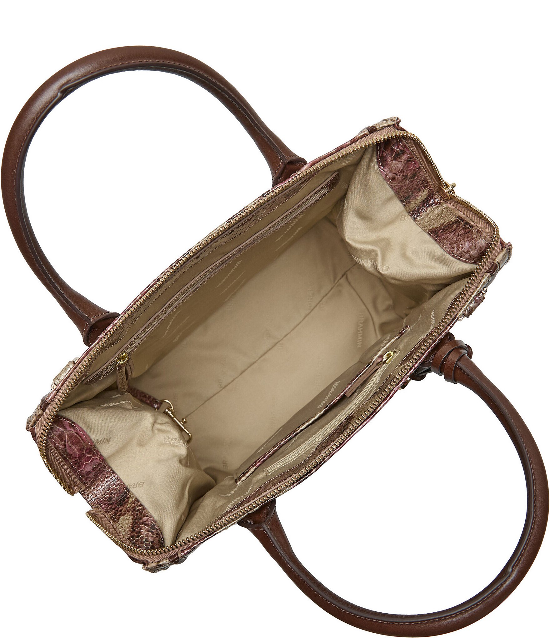 BRAHMIN Potomac Collection Brindle Caroline Satchel Bag