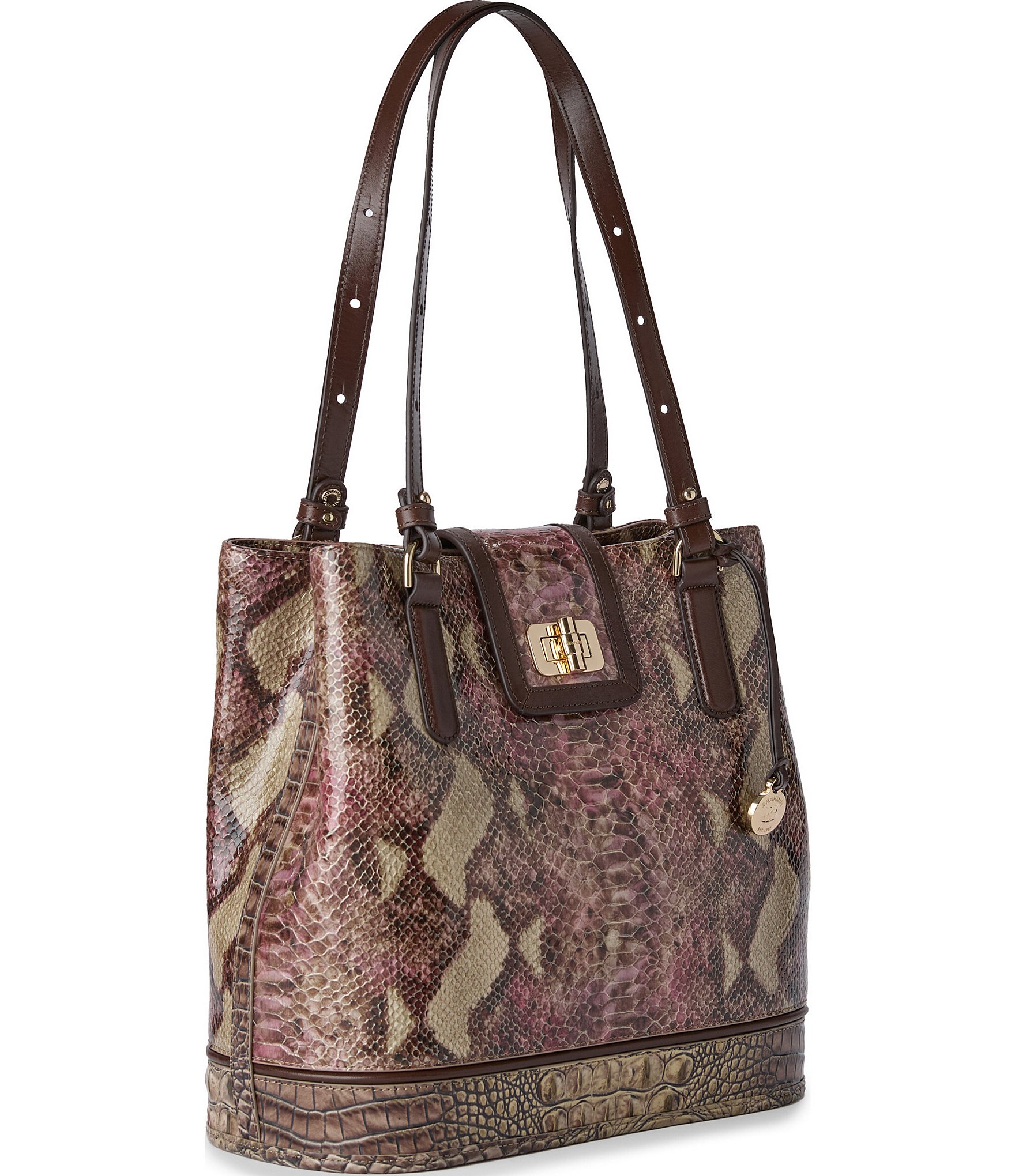 BRAHMIN Potomac Collection Brindle Fiora Bucket Bag