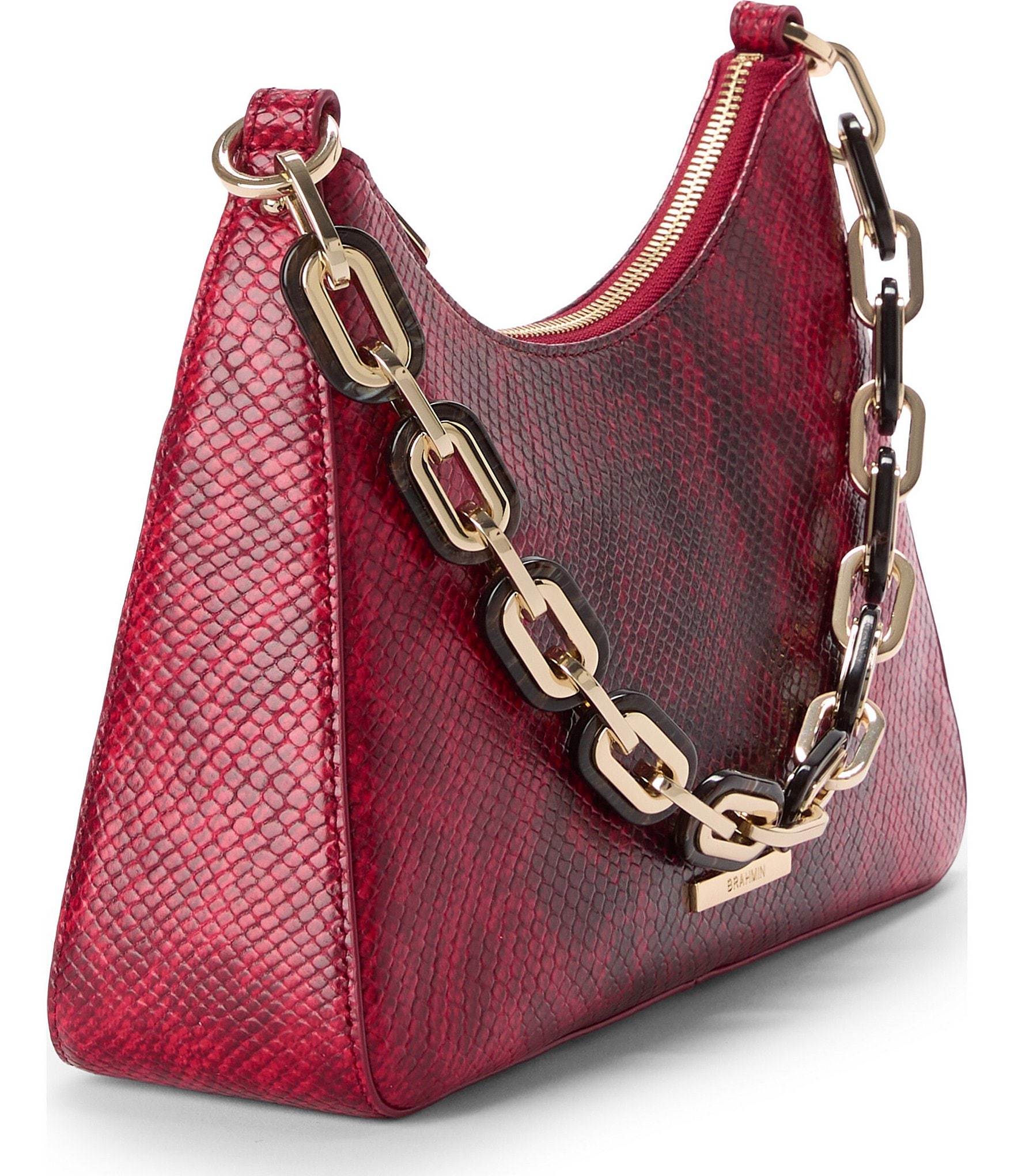 BRAHMIN Red Opal Cassatt Collection Mod Esme Shoulder Bag