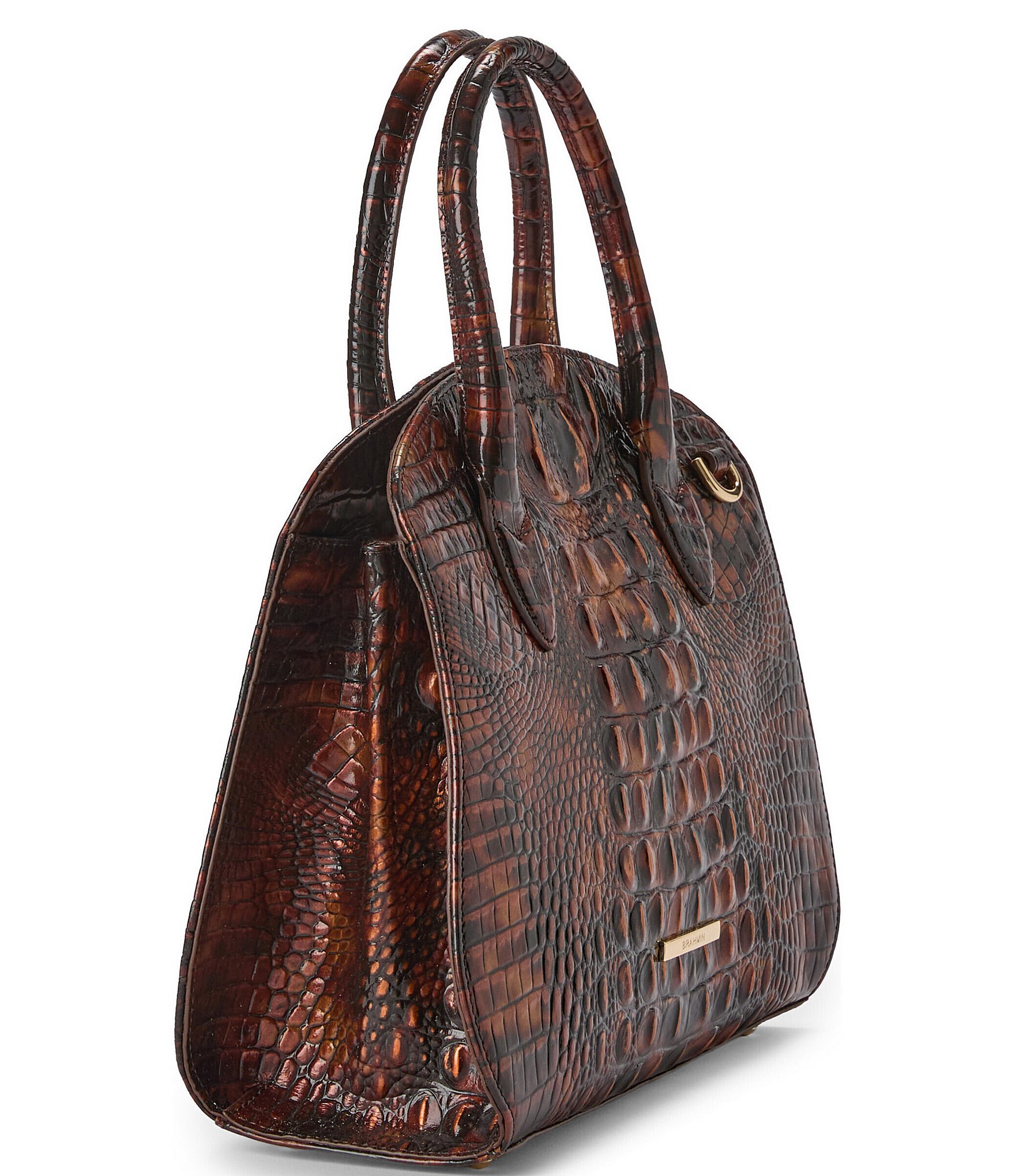 BRAHMIN Rosetta Melbourne Collection Tortoise Satchel Bag