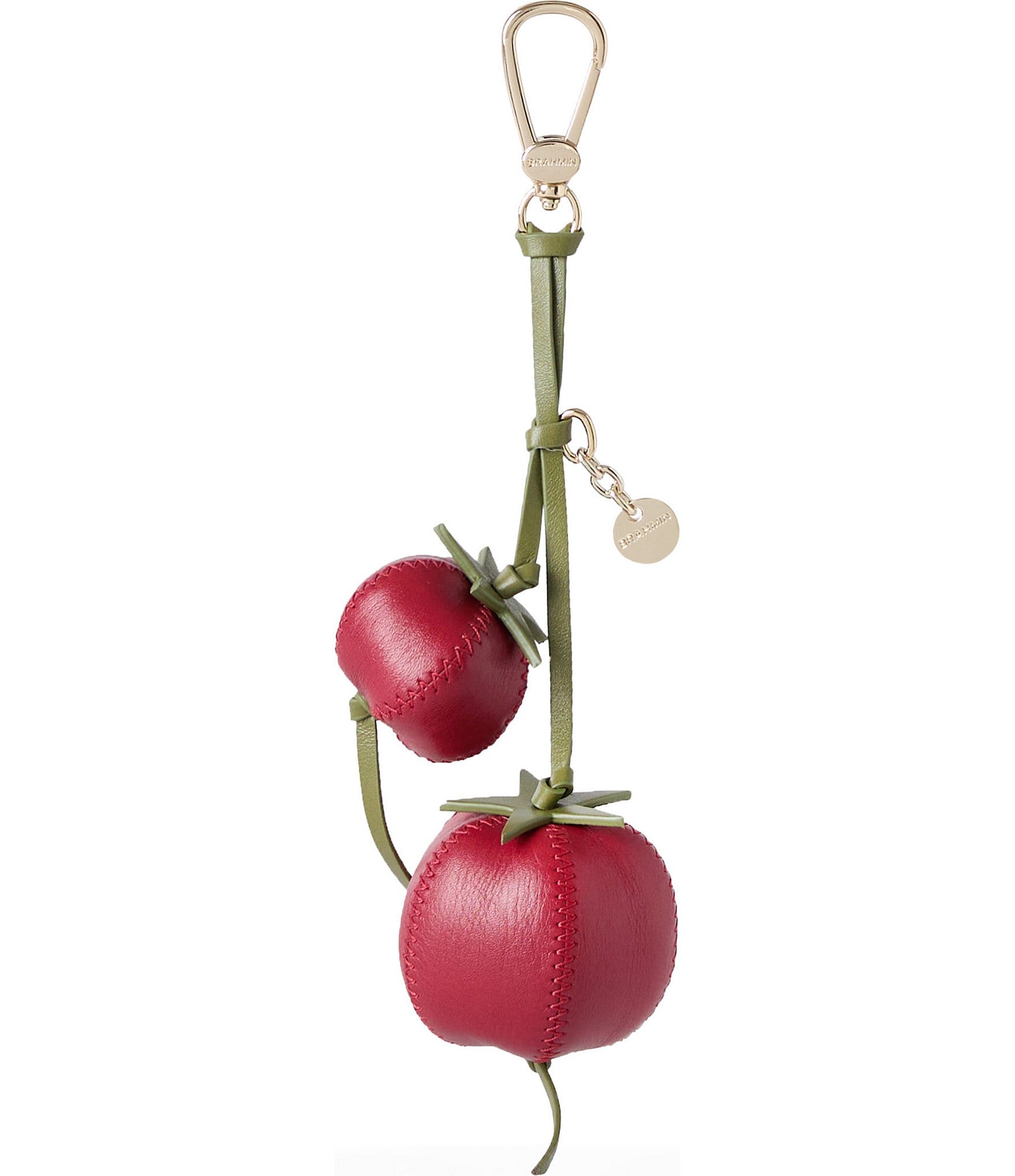 BRAHMIN Samos Collection Leather Tomato Bag Charm