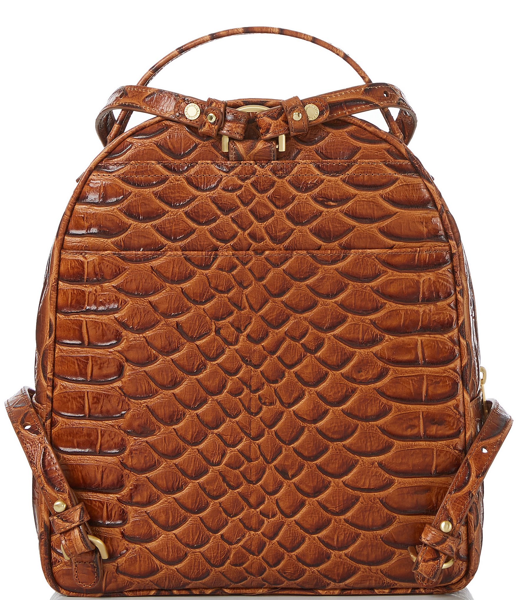 BRAHMIN Saratoga Collection Honey Brown Chelcy Backpack