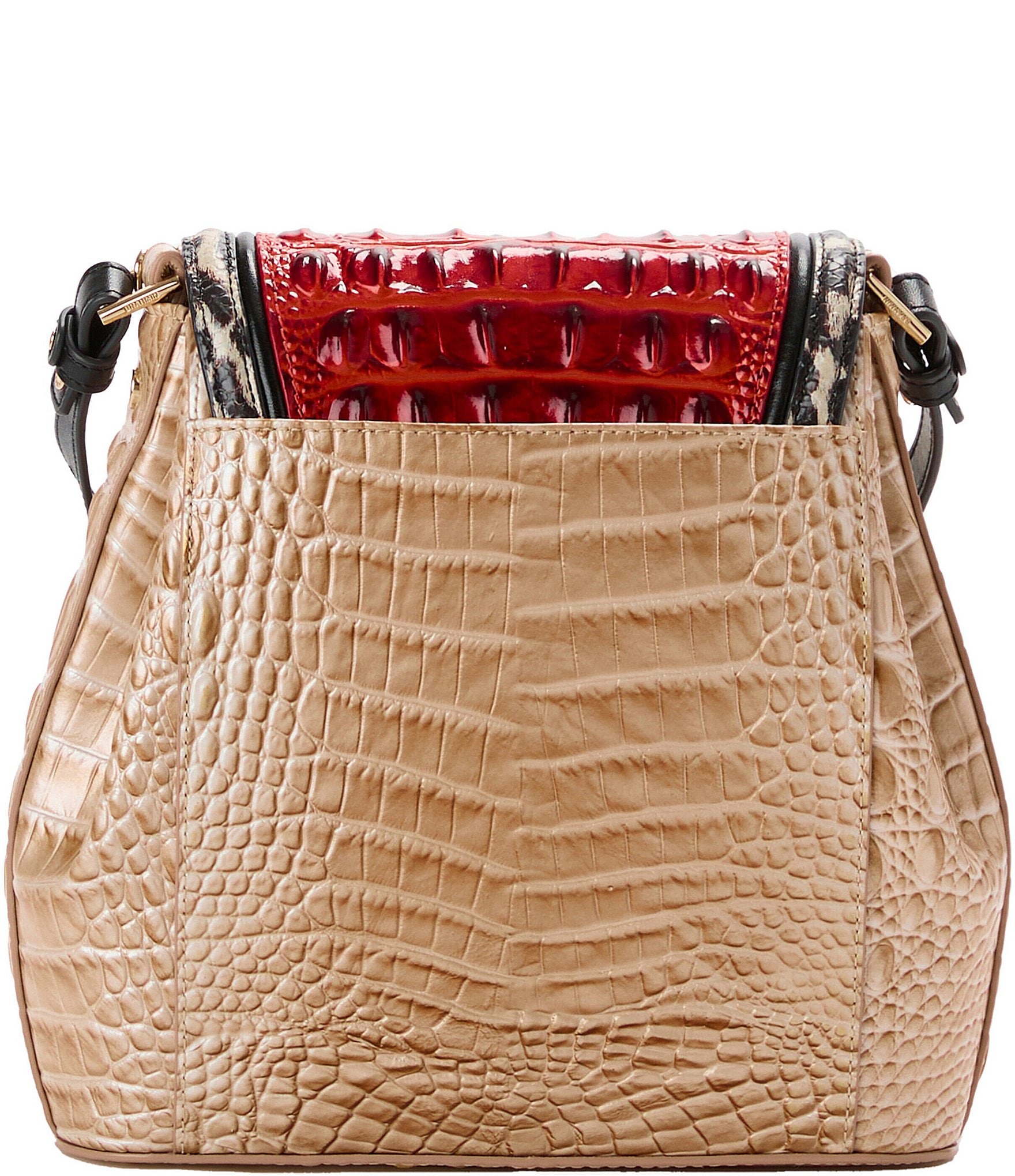 BRAHMIN Solarium Collection Radiant Red Margo Crossbody Bag