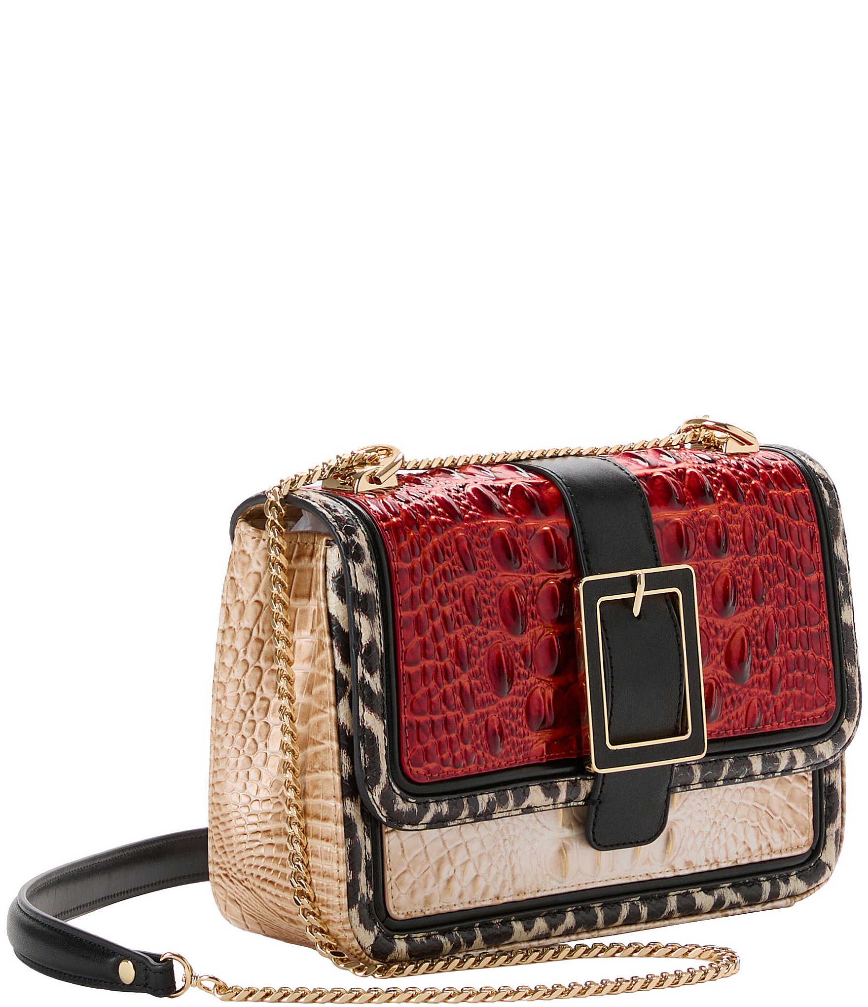 BRAHMIN Solarium Collection Radiant Red Rosalie Crossbody Bag