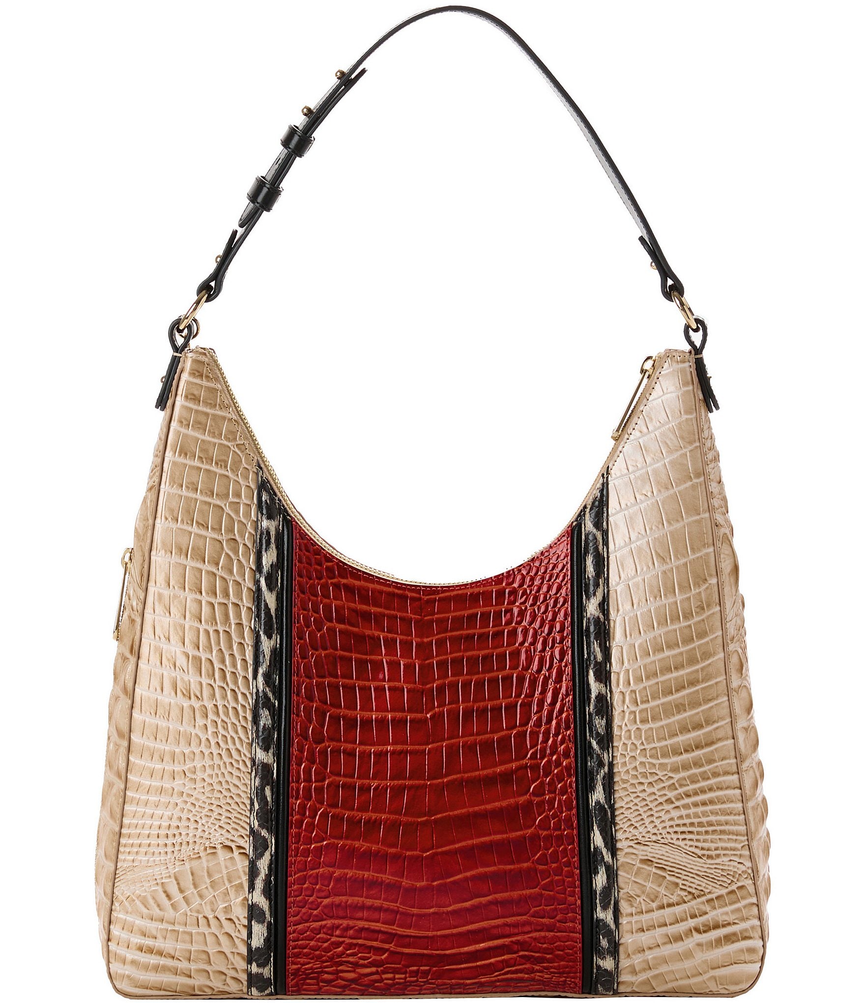 BRAHMIN Solarium Collection Radiant Red Tabitha Shoulder Bag