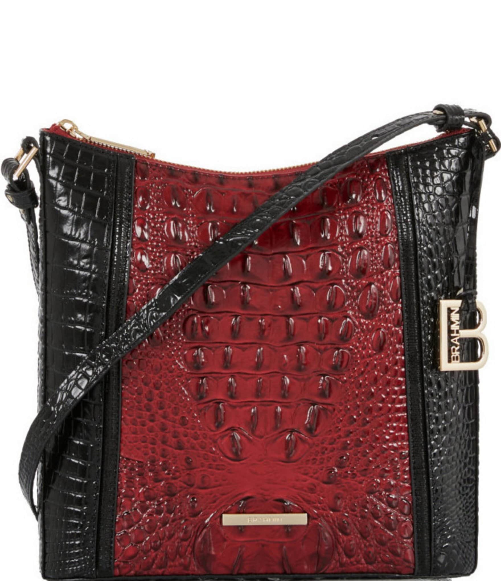 Leather handbag Brahmin Red in Leather - 27337542