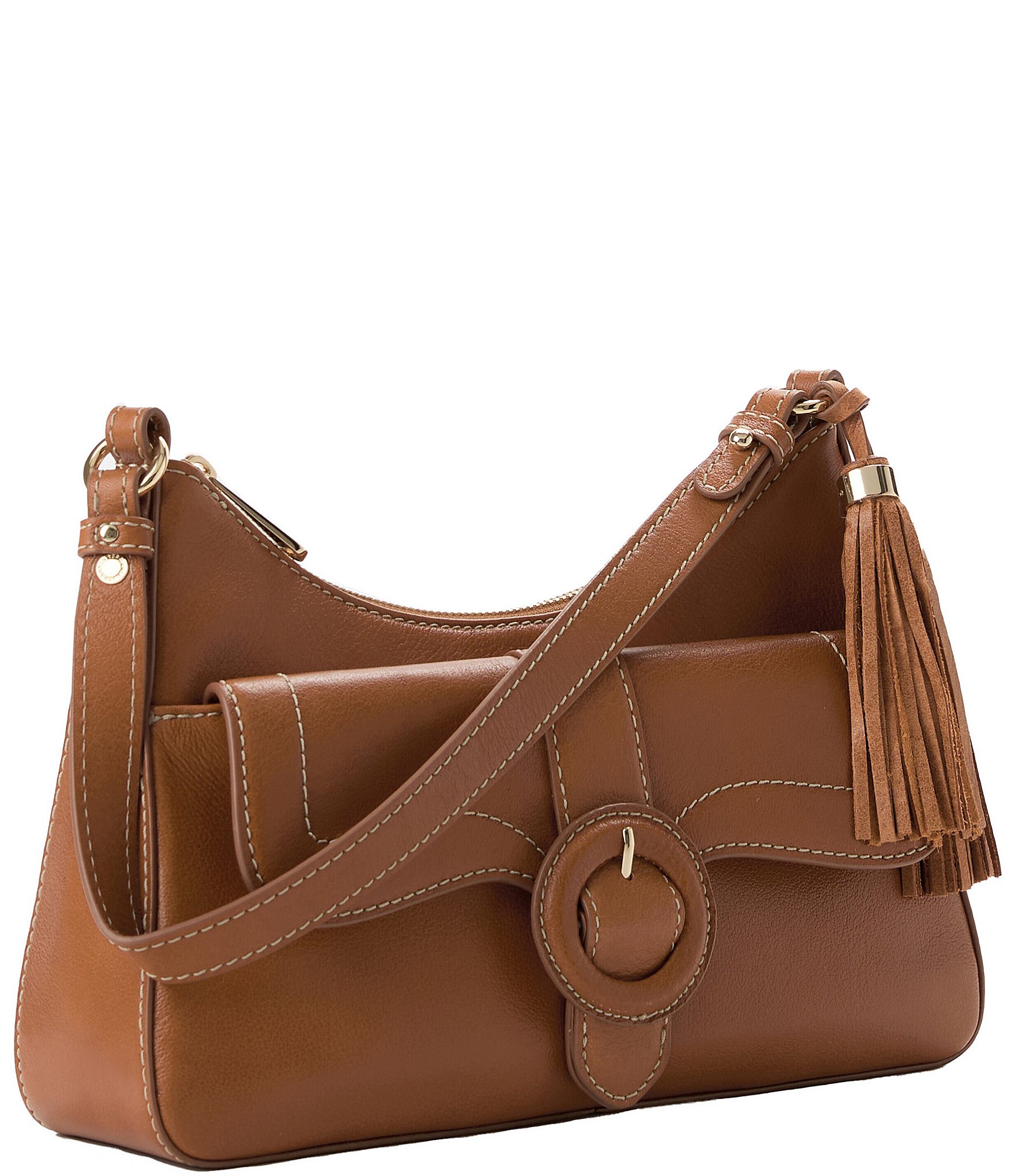 BRAHMIN Tan Cloverly Esme Shoulder Bag