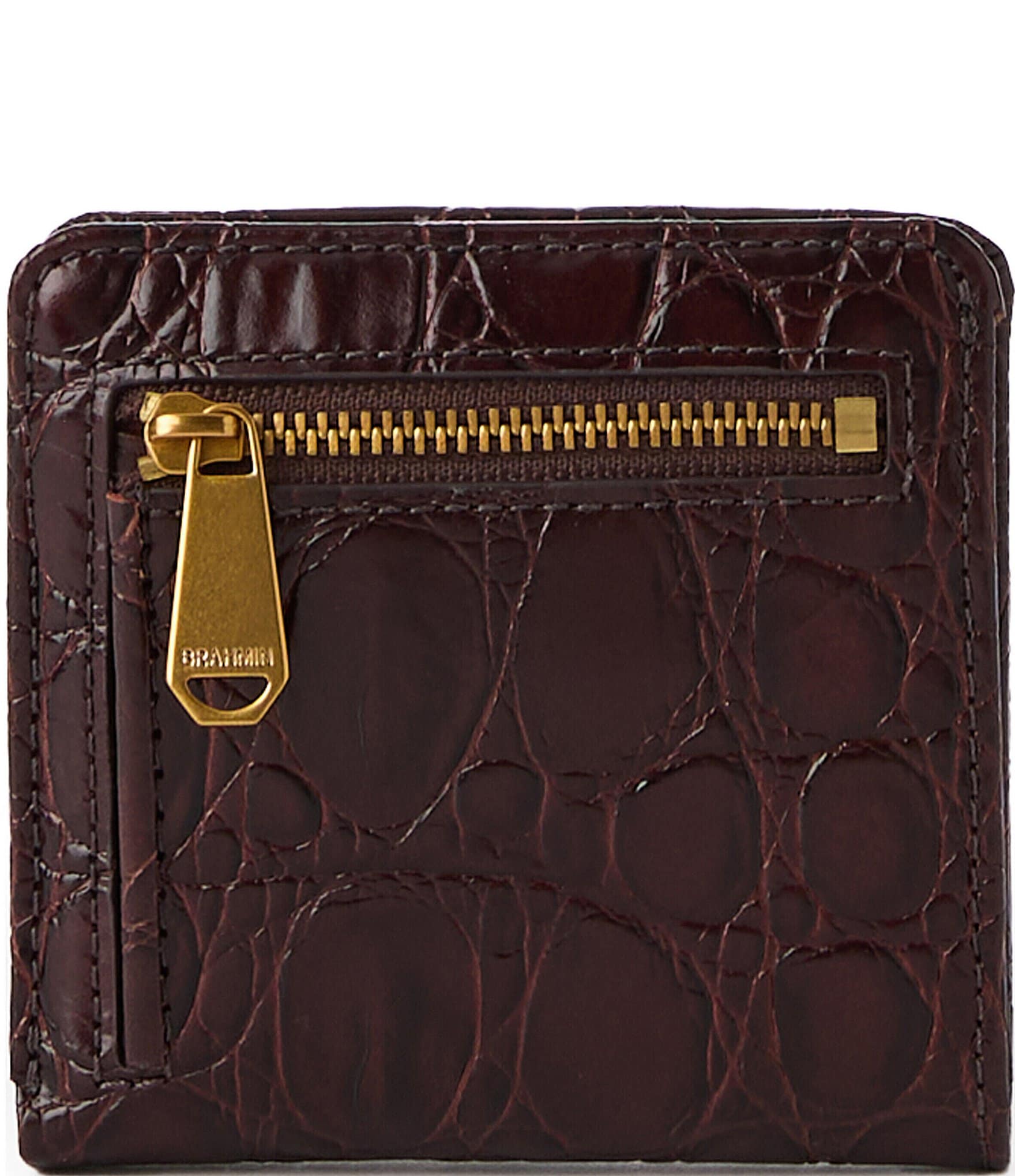 BRAHMIN Vanderbilt Collection Ganache Jane Mini Bifold Snap Wallet