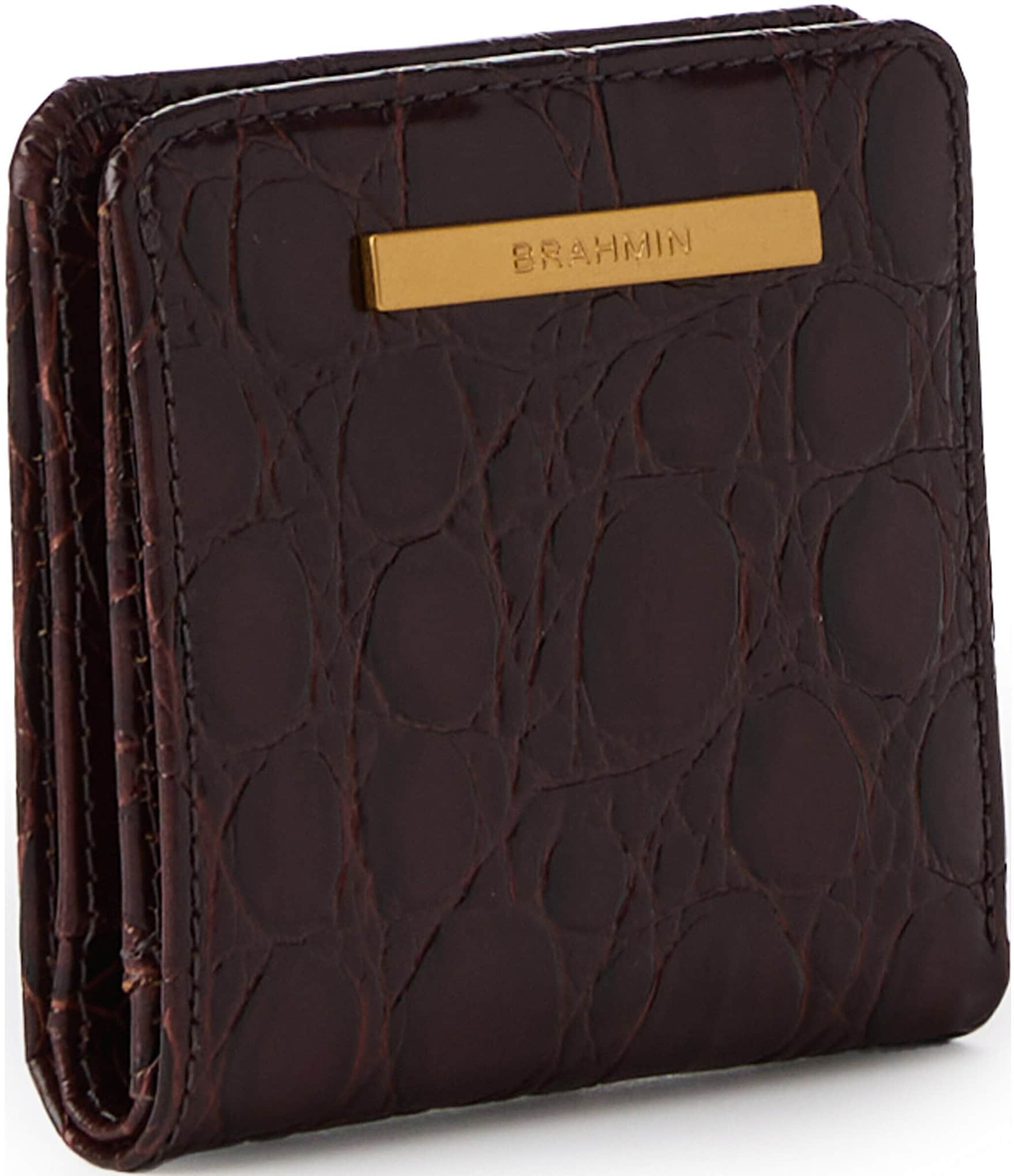 BRAHMIN Vanderbilt Collection Ganache Jane Mini Bifold Snap Wallet