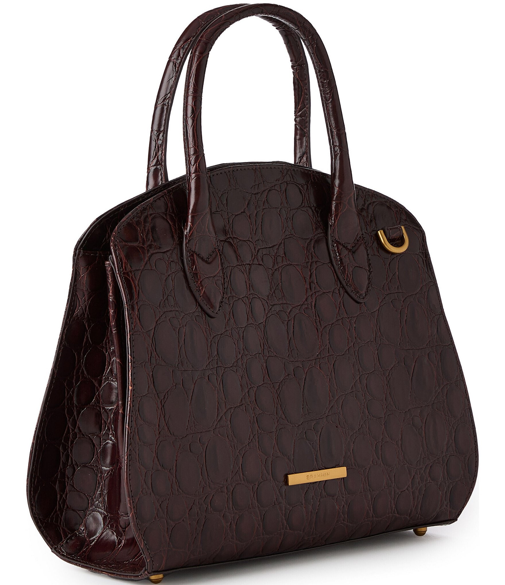 BRAHMIN Vanderbilt Collection Ganache Rosetta Satchel Bag