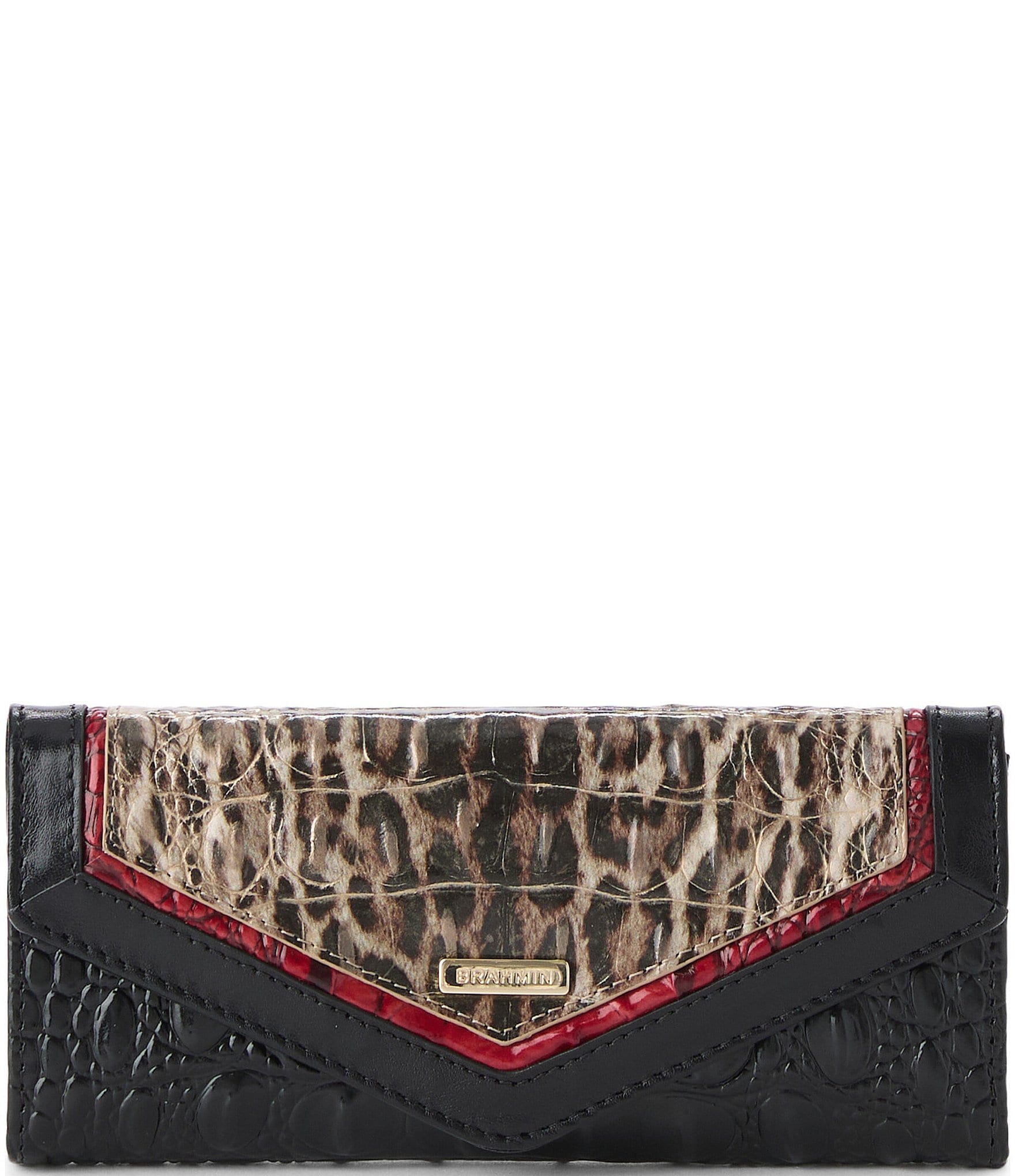 BRAHMIN Veronica Calgary Collection Ocelot Animal Print Wallet