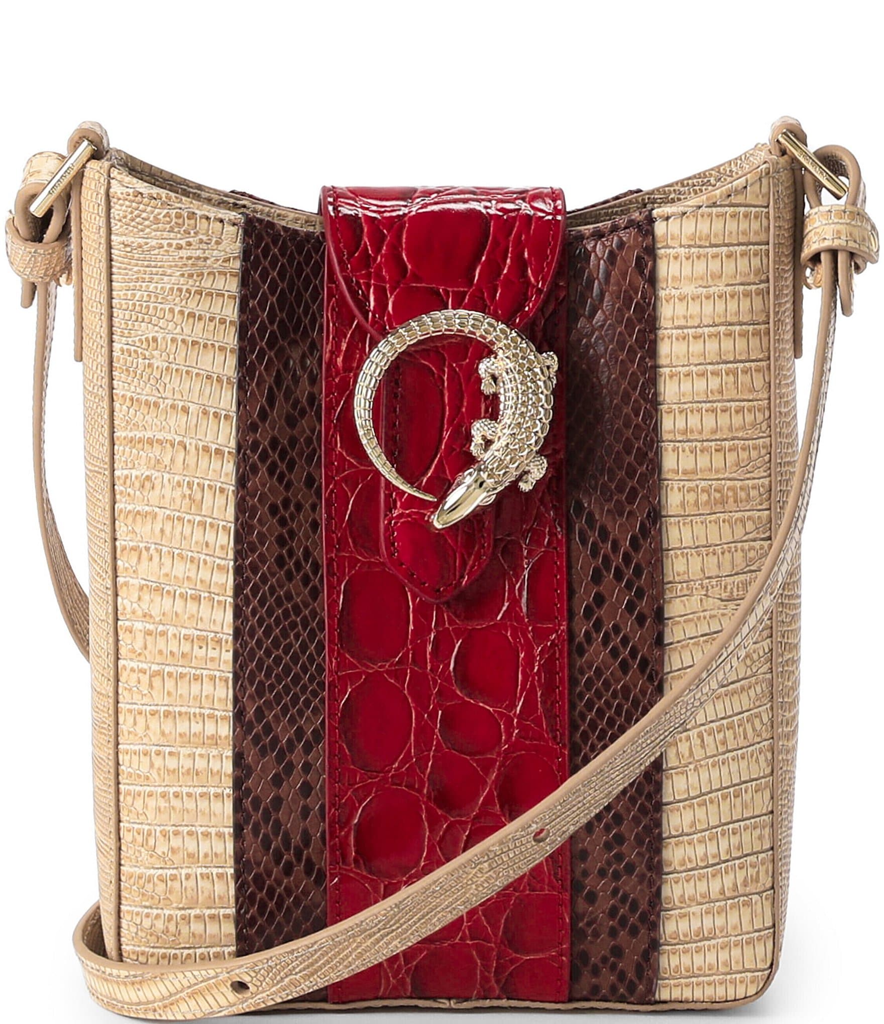 kot@様 クララベルセット ナマーリ BRAHMIN Westlake Collection Marley Sculptural Crocodile Hardware