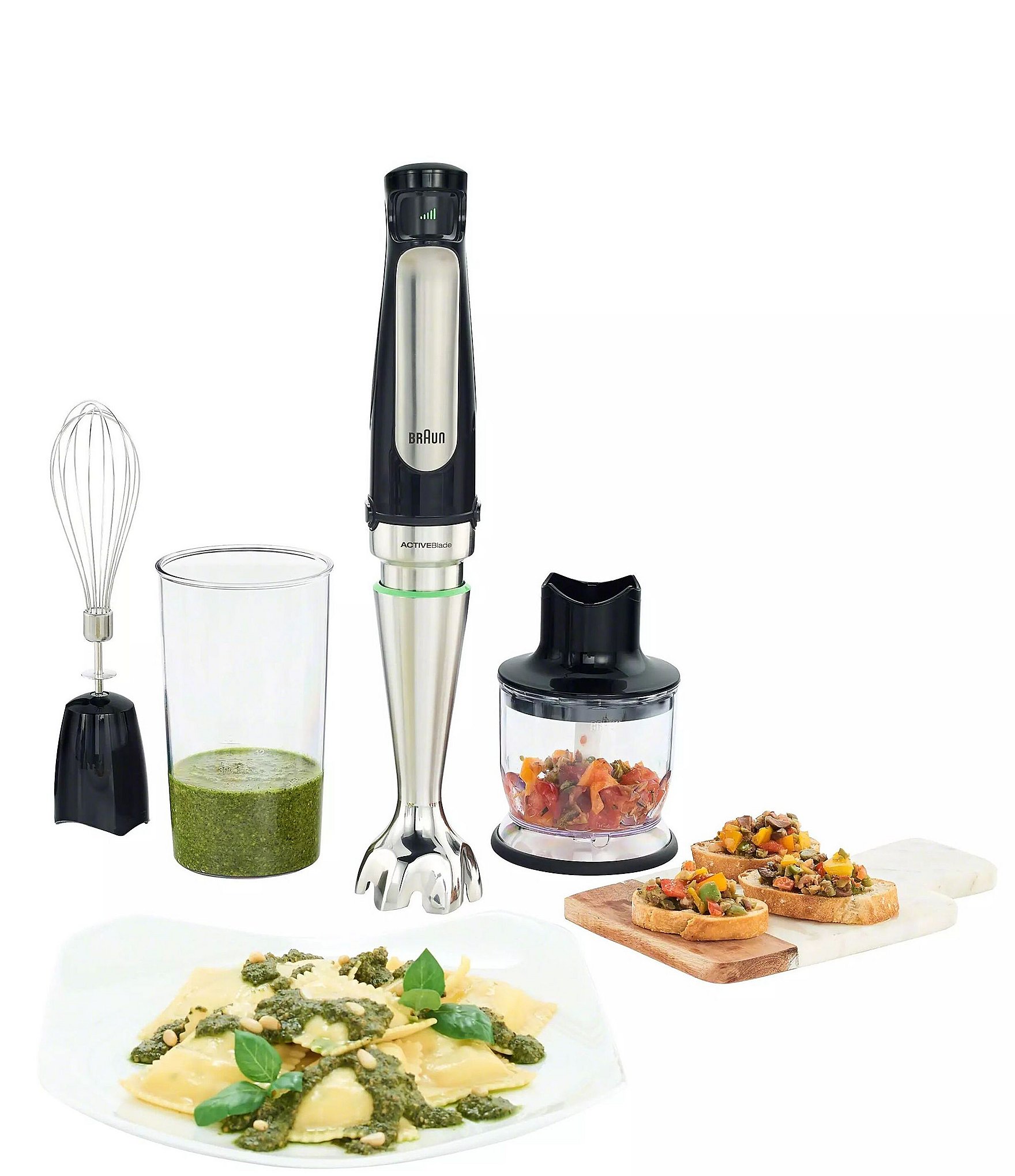 Braun MultiQuick 7 Immersion Hand Blender (1.5-Cup Food Processor, Whisk, Beaker)