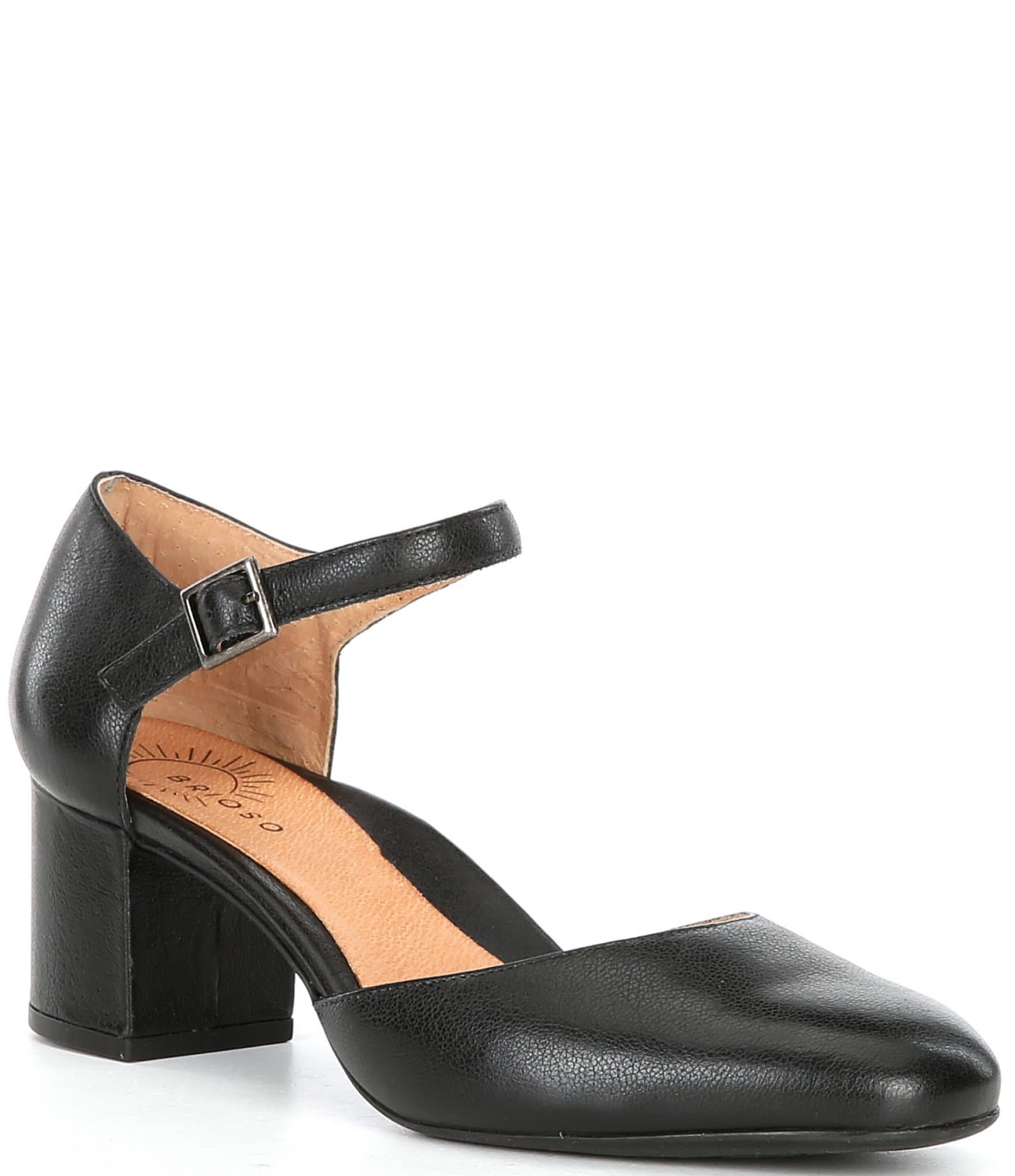 Brioso Jeanne Leather Ankle Strap Pumps | Dillard's