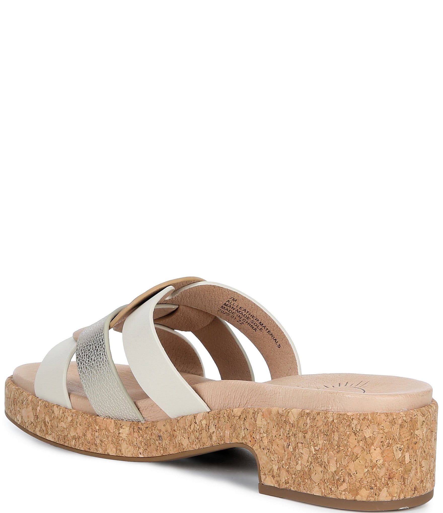 Brioso Meadow Leather Triple Banded Mules
