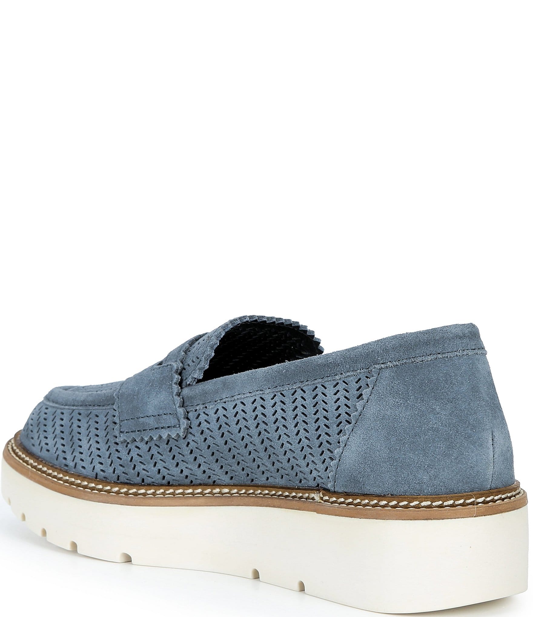 Brioso Samson Perforated Suede Loafers