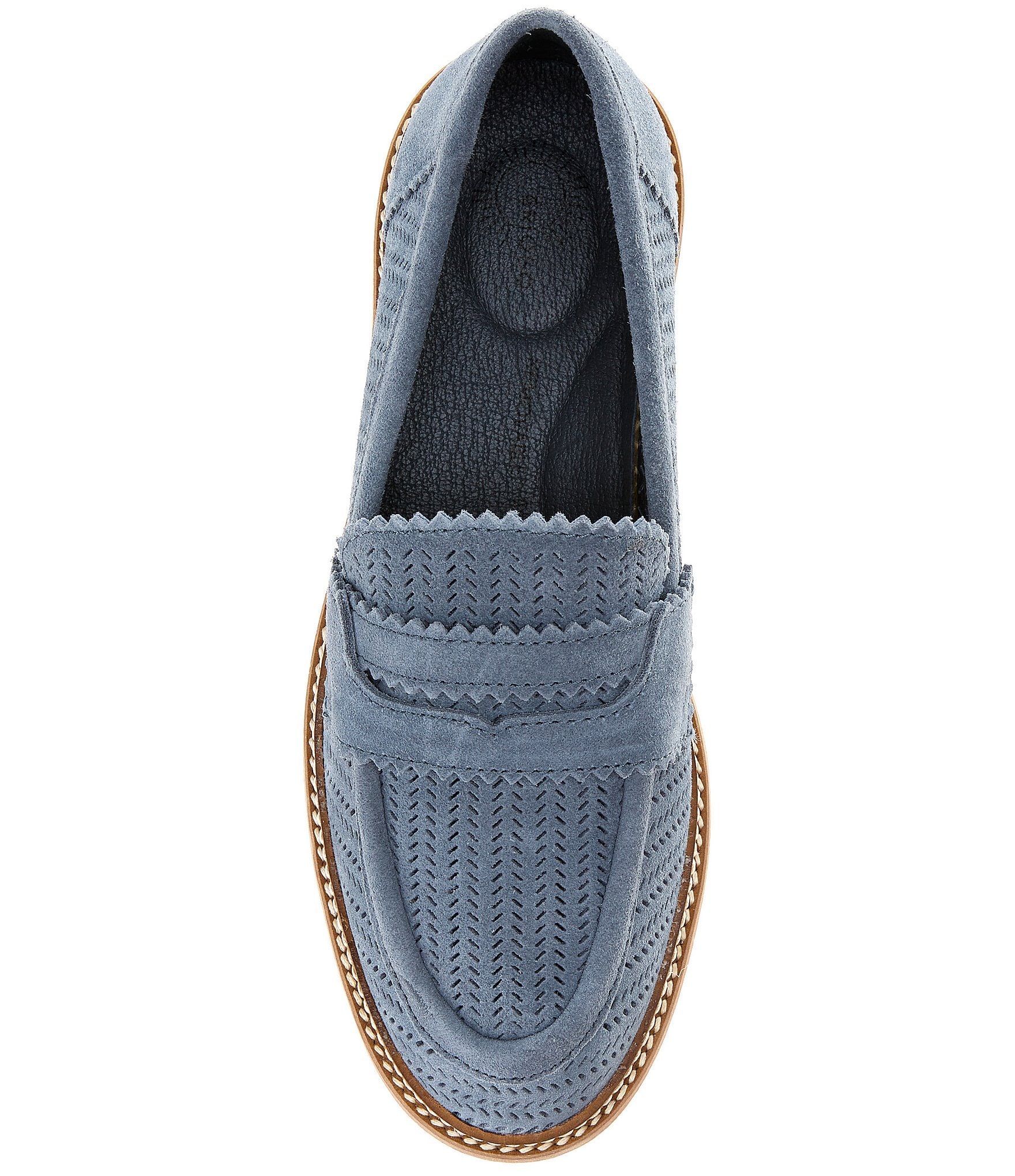 Brioso Samson Perforated Suede Loafers