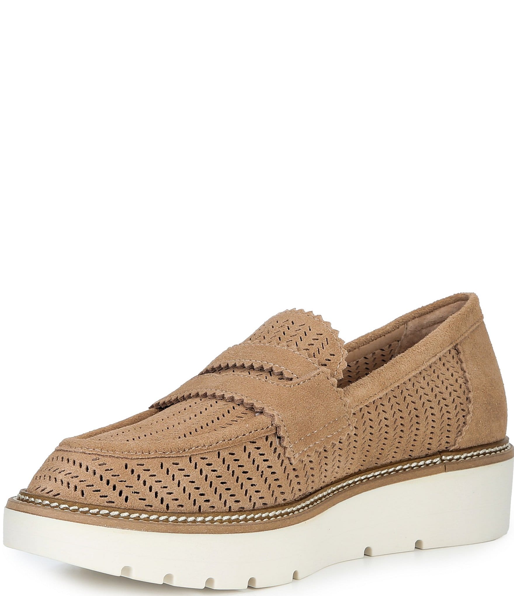 Brioso Samson Perforated Suede Loafers