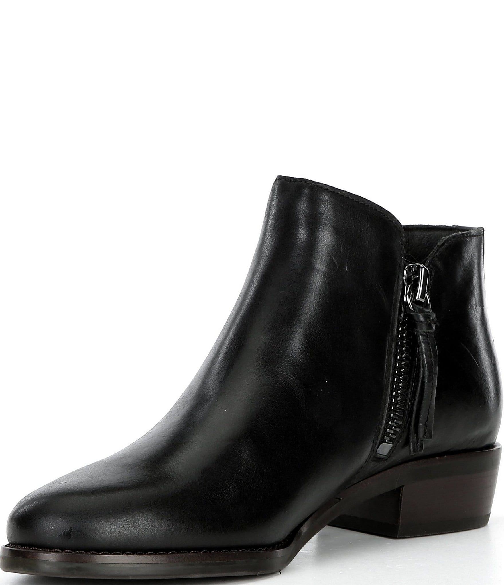 Brioso Shelby Leather Side Zip Booties