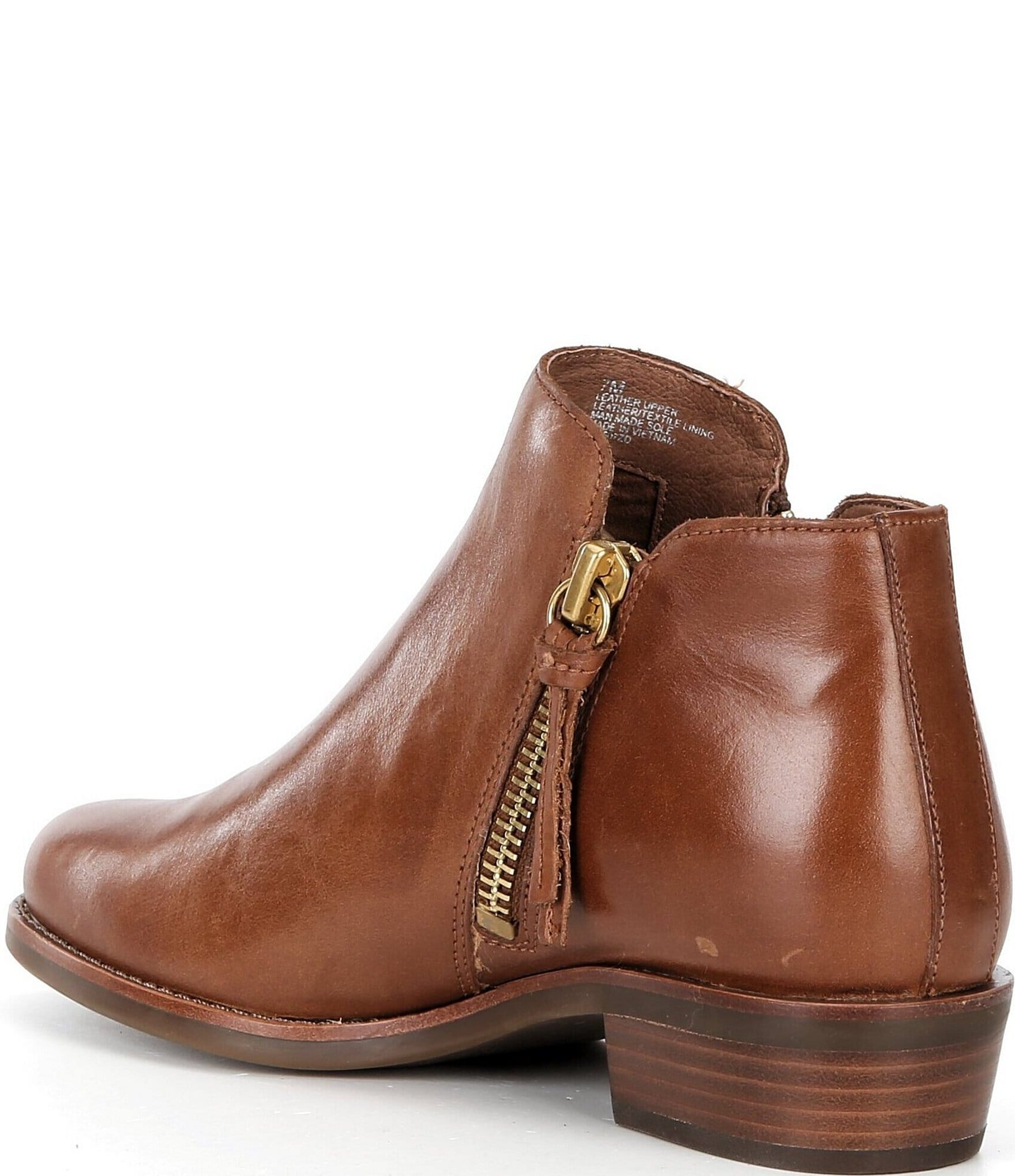 Brioso Shelby Leather Side Zip Booties
