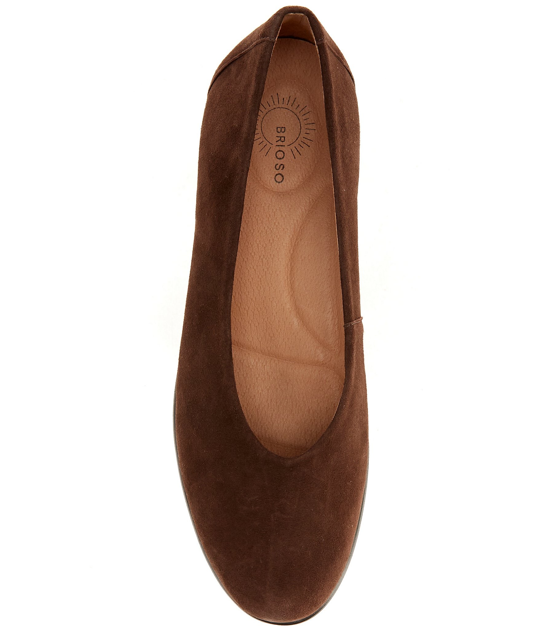 Brioso Waverly Suede Sweetheart Wedge Pumps