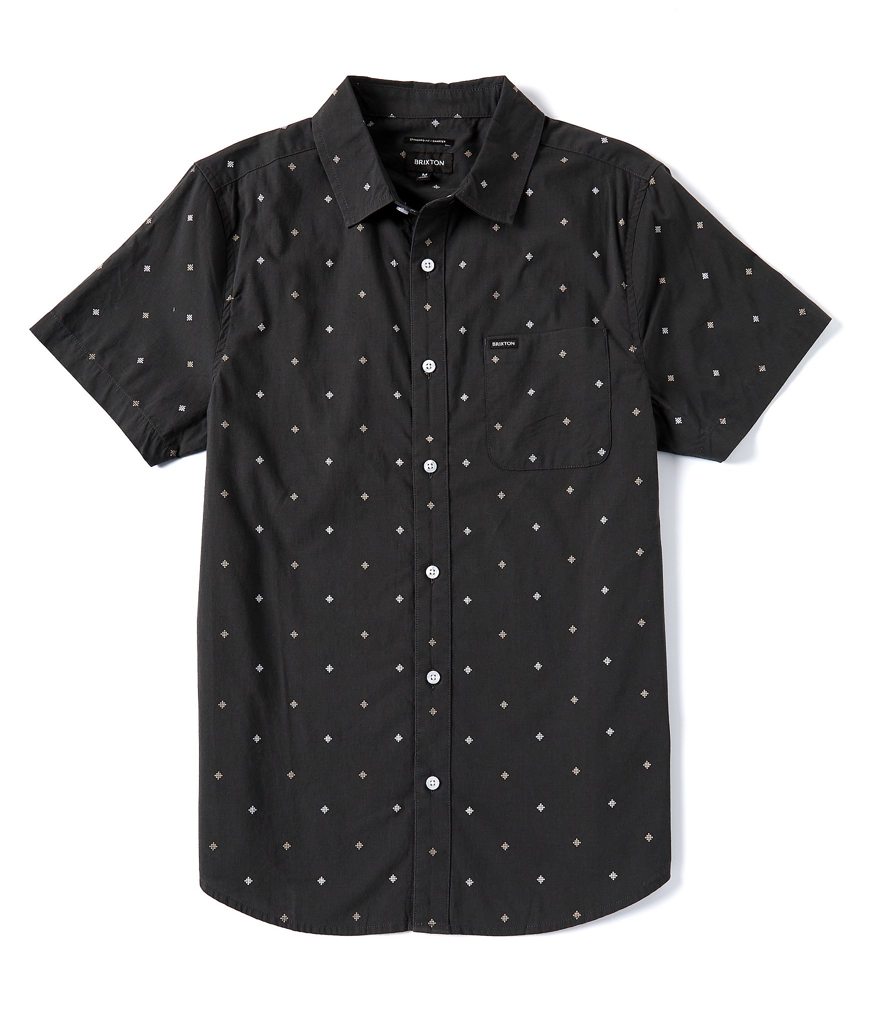 Brixton Charter Pyramid Print Short Sleeve Woven Shirt