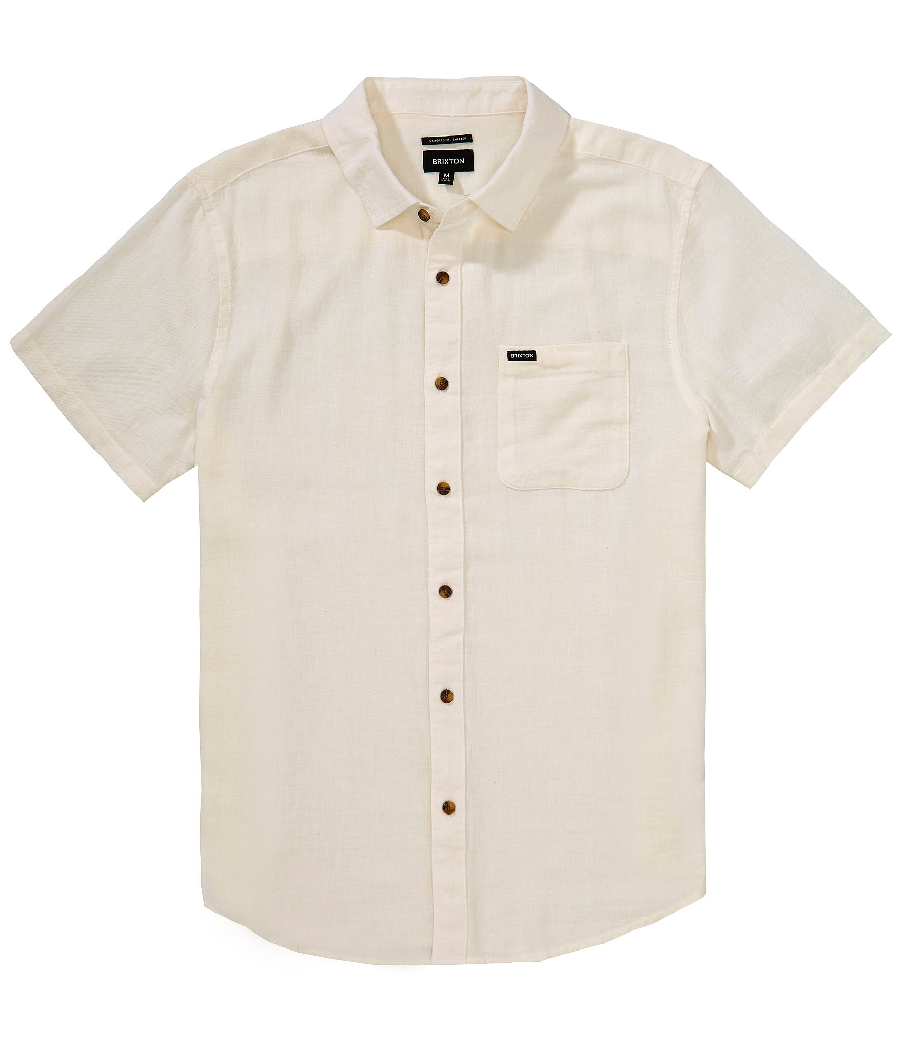 Brixton Charter Solid Short Sleeve Woven Shirt