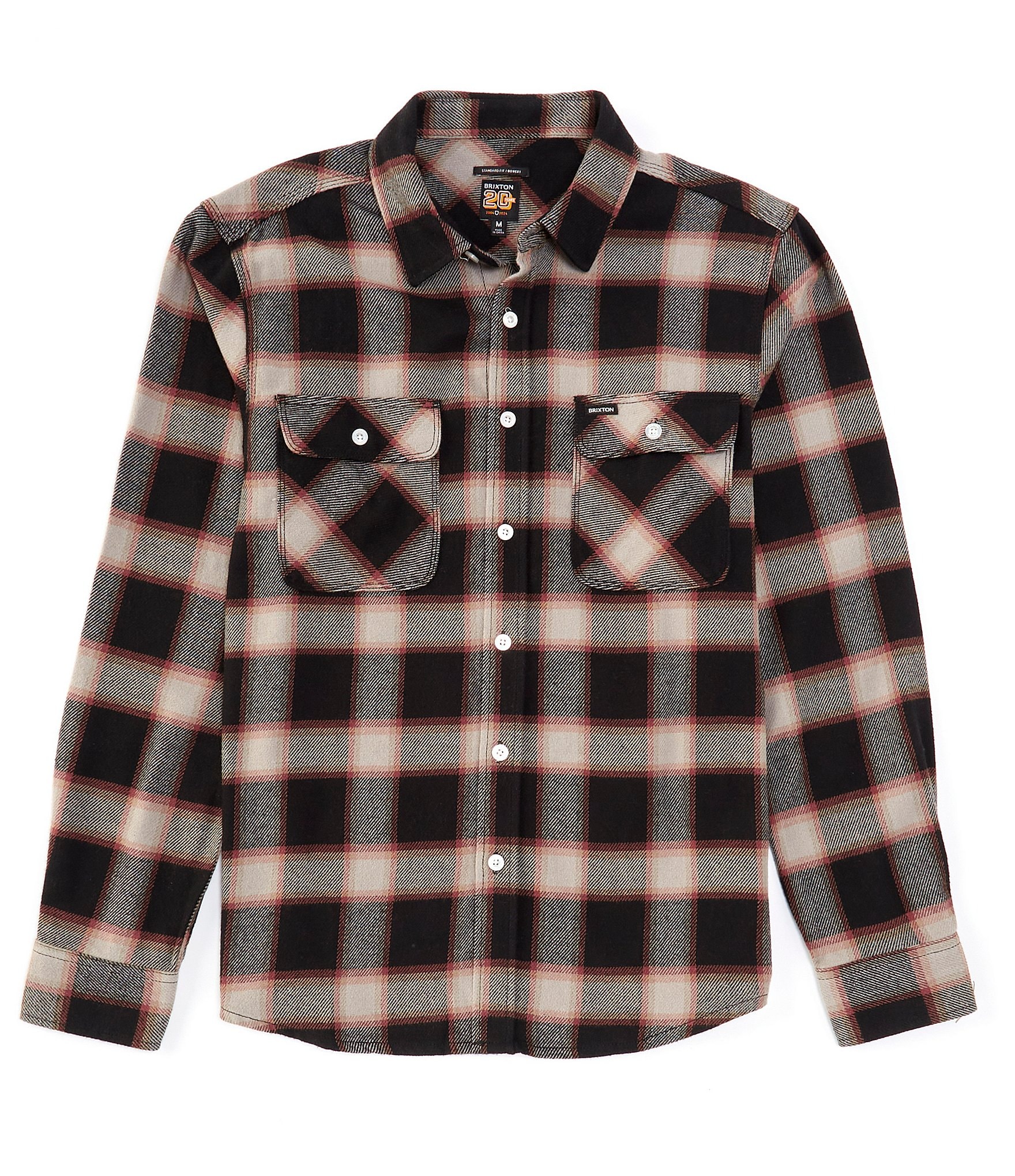 Brixton Long Sleeve 20th Anniversary Bowery Plaid Flannel Shirt