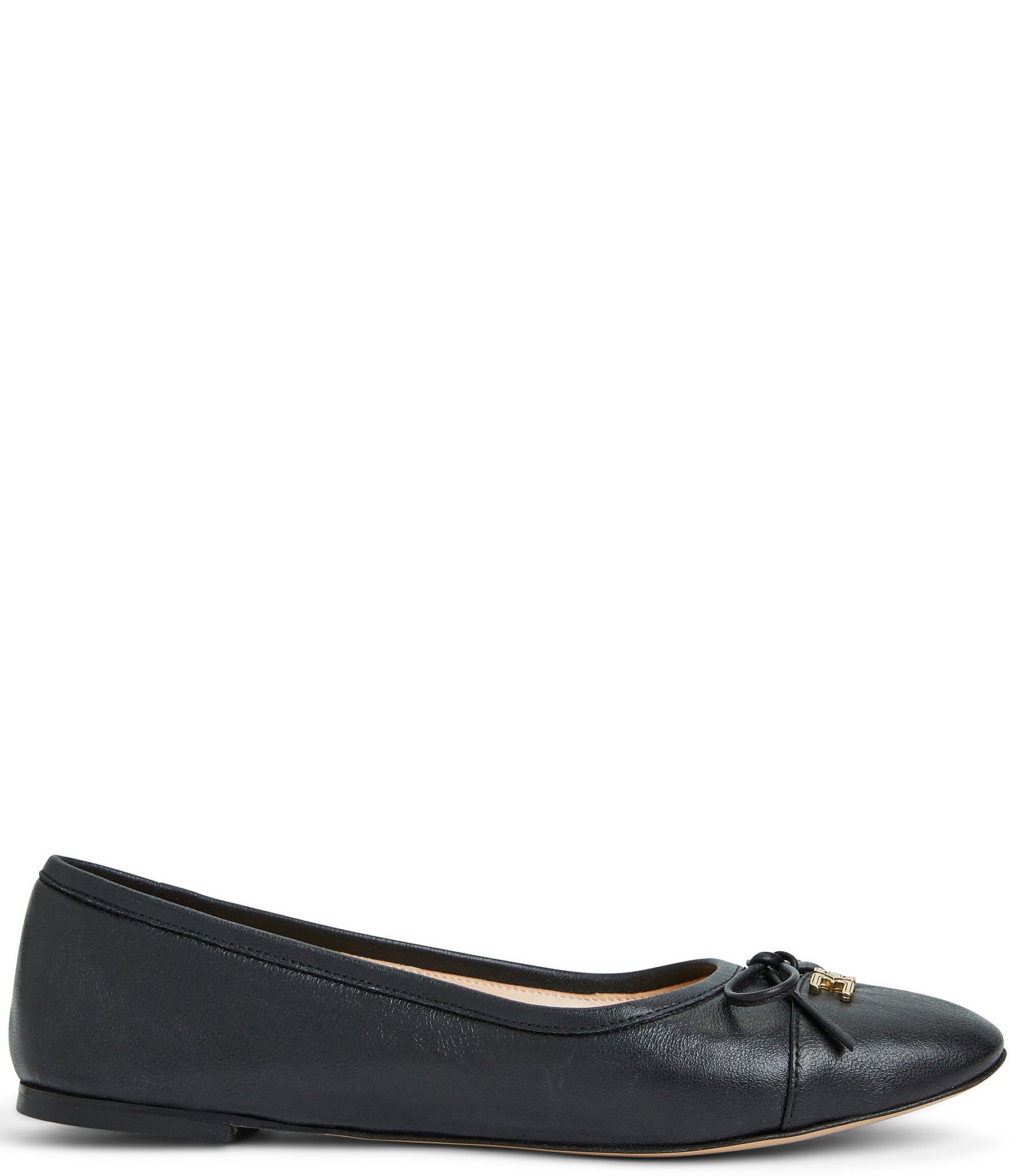 Bruno Magli Donatella Leather Bow Flats