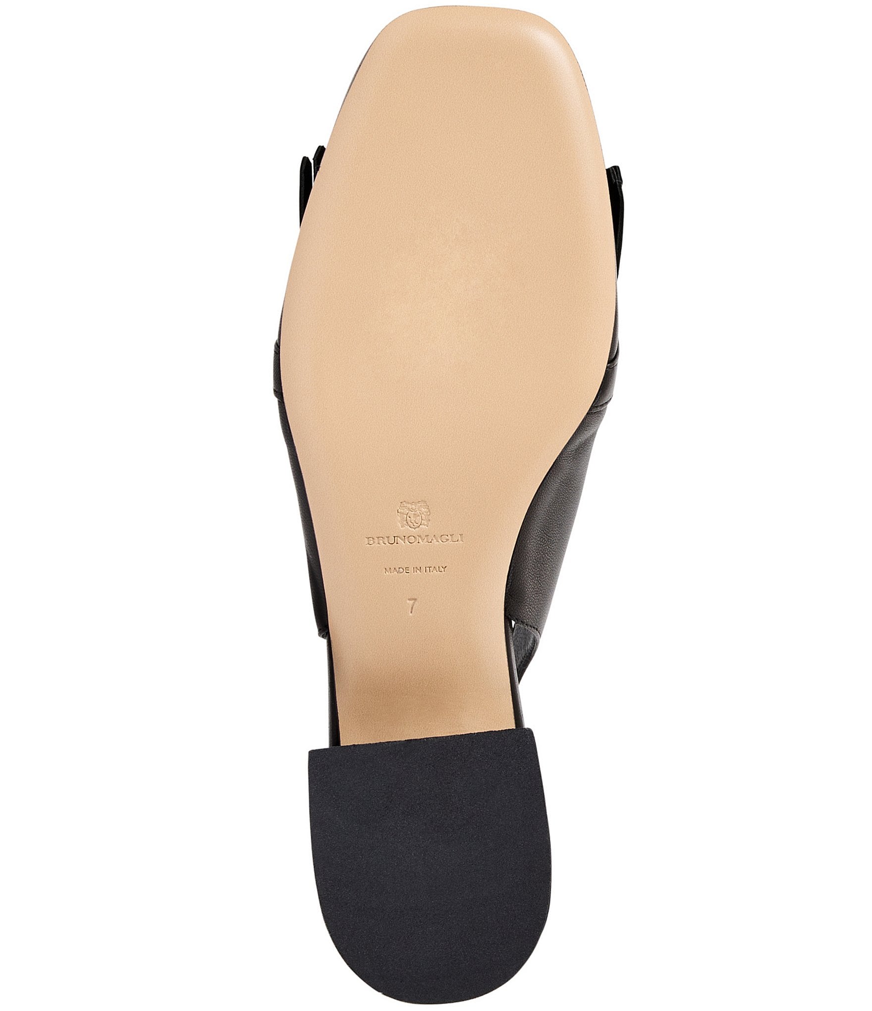 Bruno Magli Olive Leather Kiltie Bit Buckle Loafer Pumps