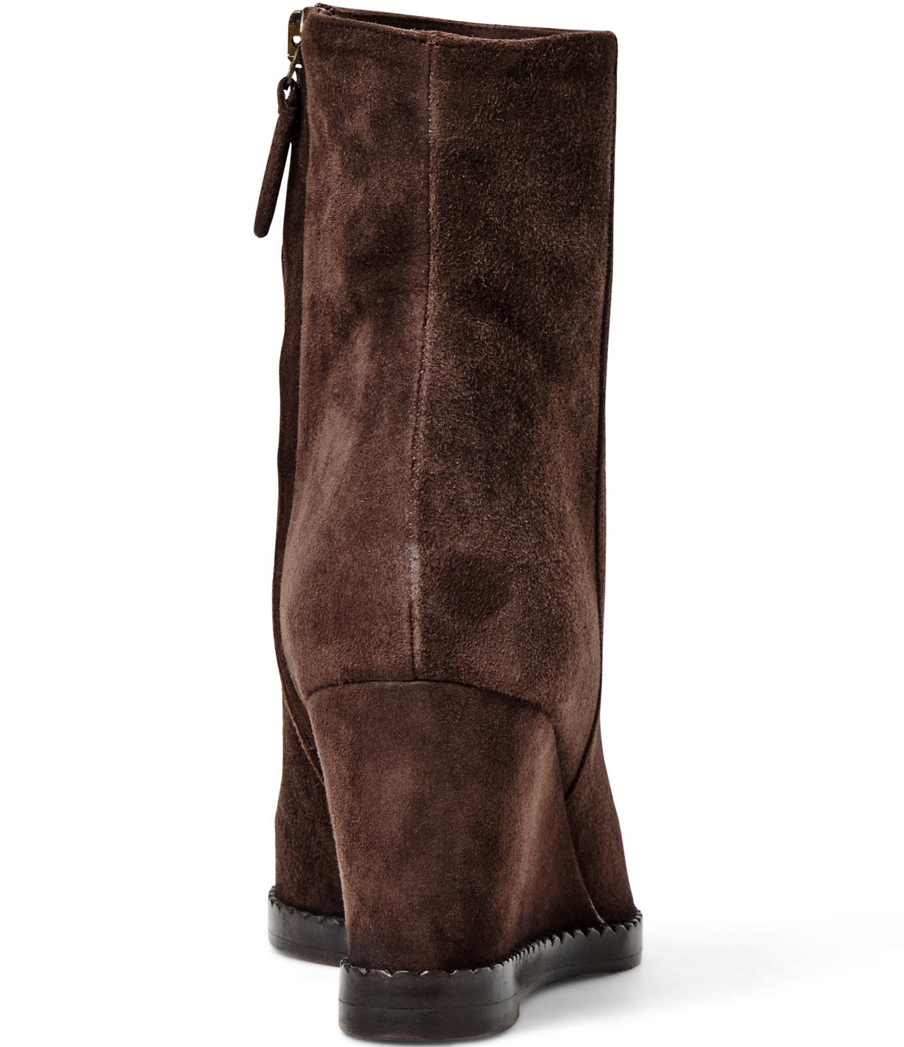 Bruno Magli Opera Suede Wedge Booties