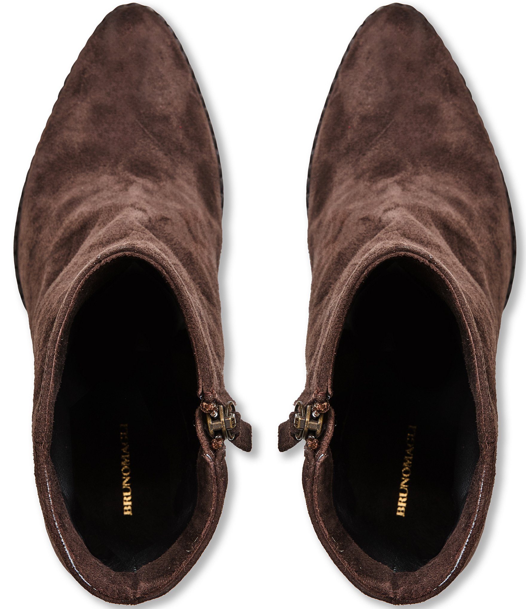 Bruno Magli Opera Suede Wedge Booties