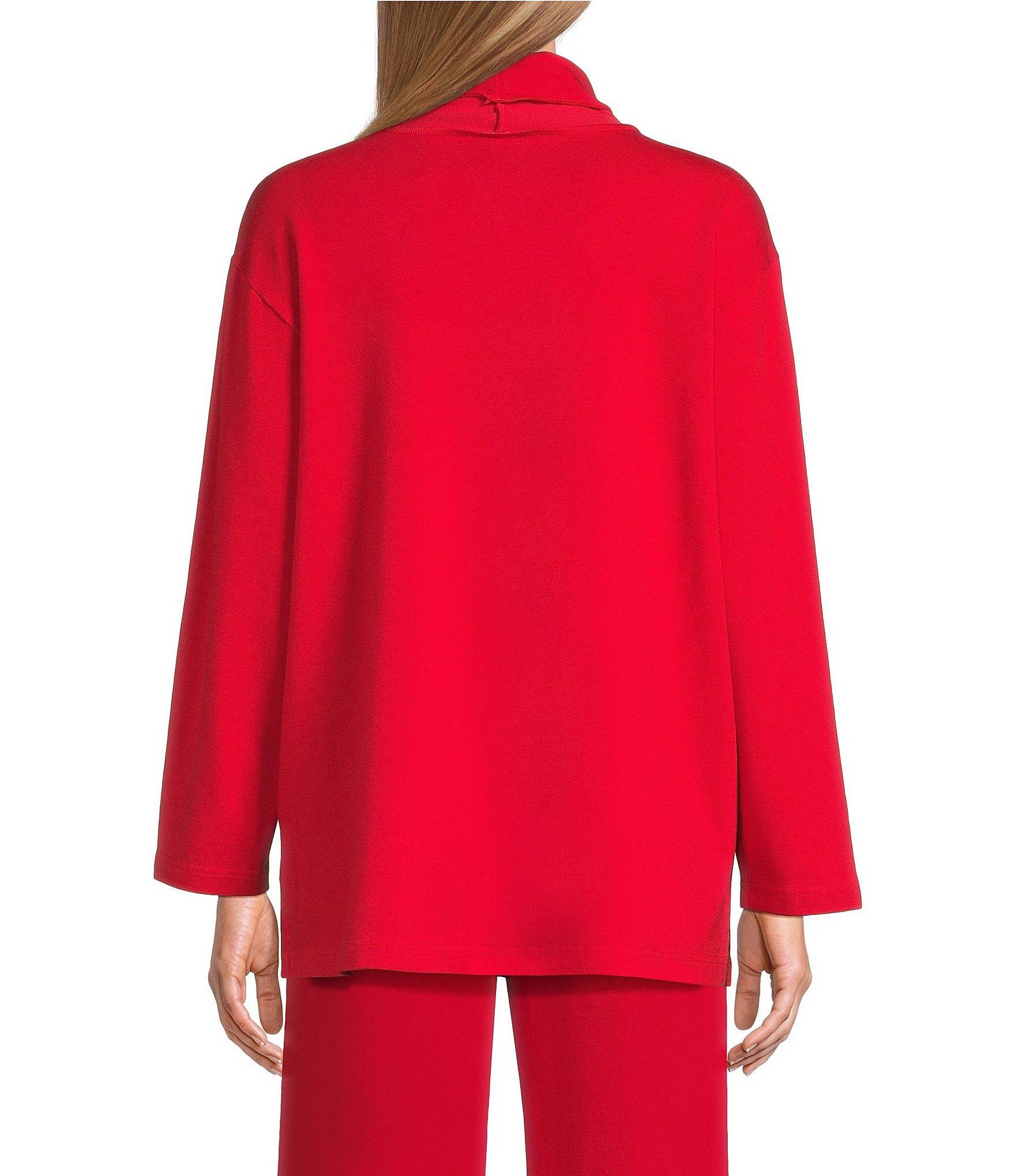 Bryn Walker Bamboo French Terry Relaxed Turtleneck Long Sleeve Couch Shirt