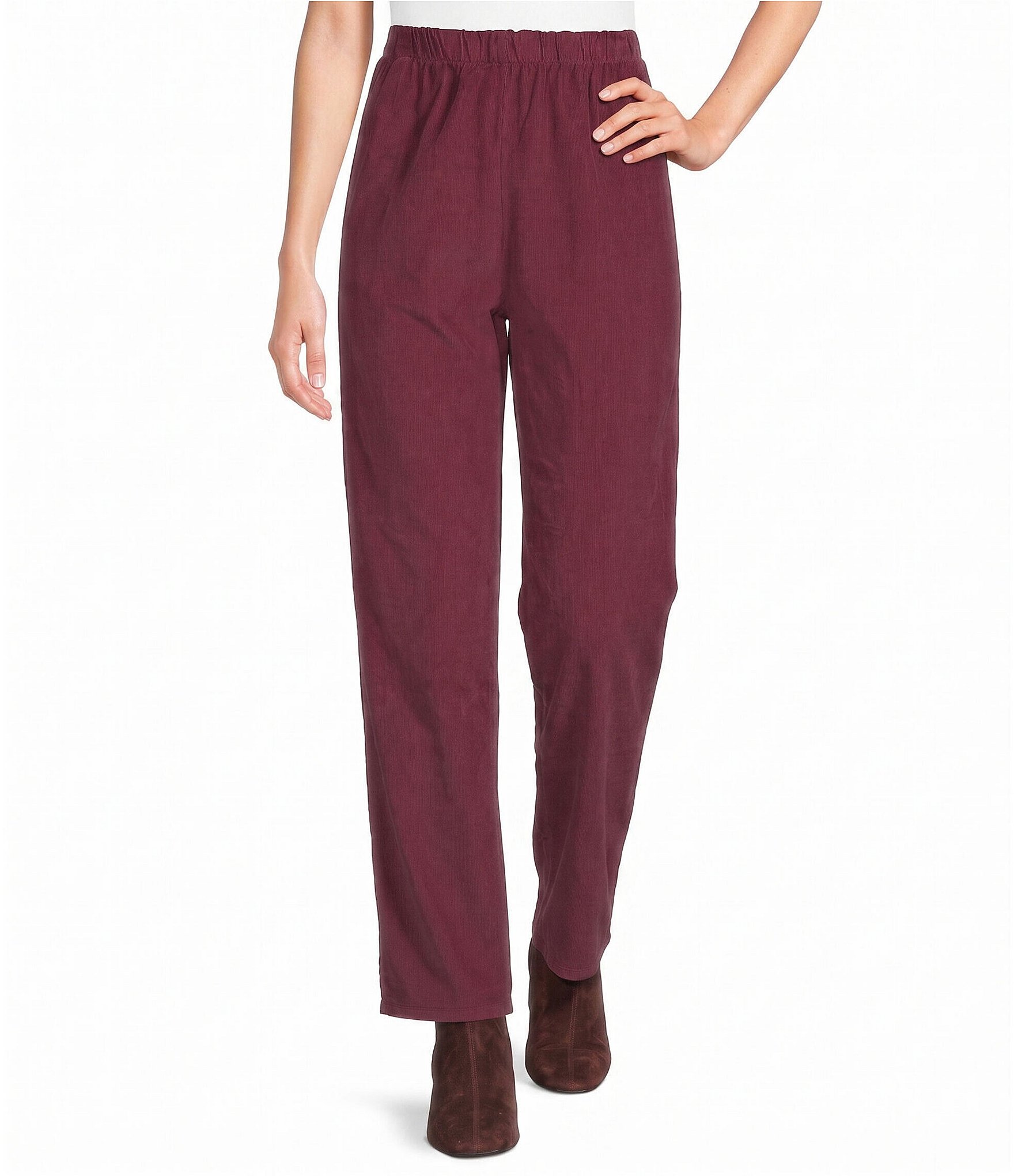 Bryn Walker Boslow Cotton Corduroy Slim Leg Pull-On Pants