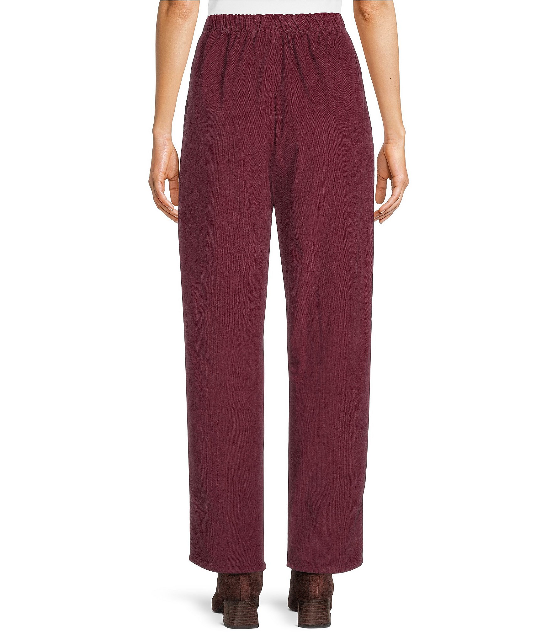 Bryn Walker Boslow Cotton Corduroy Slim Leg Pull-On Pants