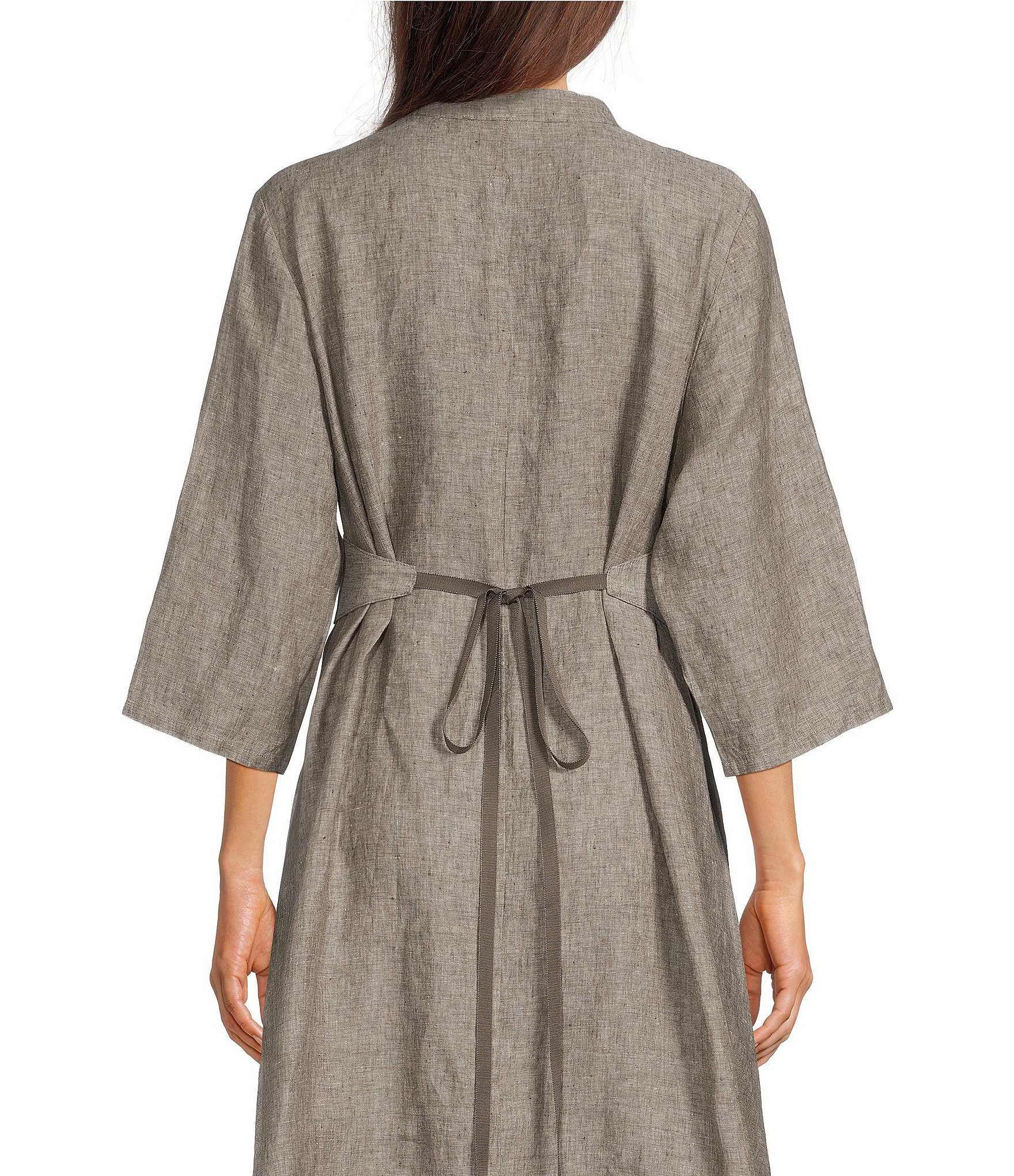 Bryn Walker Cross-Dyed Linen Wrap Belt