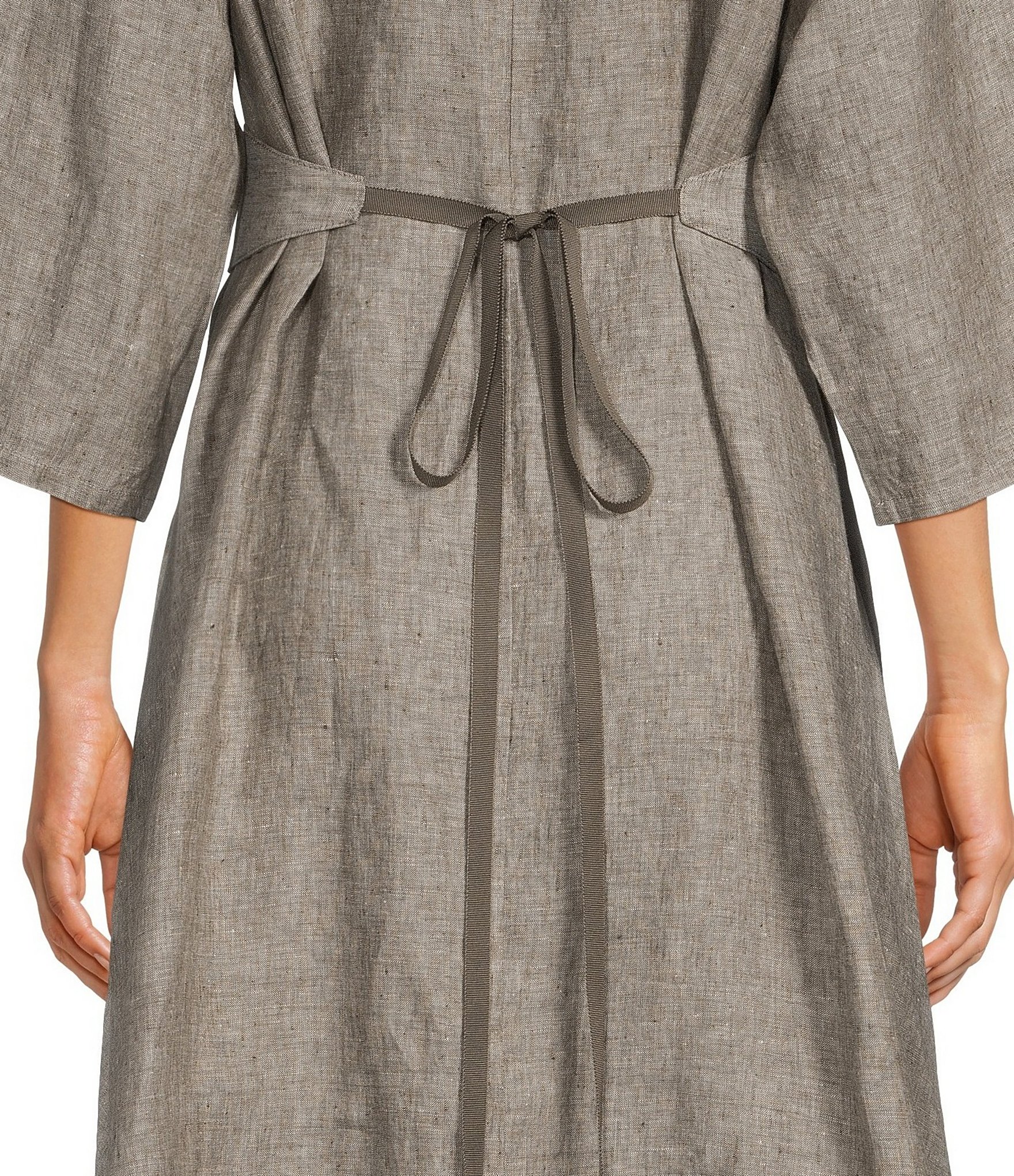 Bryn Walker Cross-Dyed Linen Wrap Belt