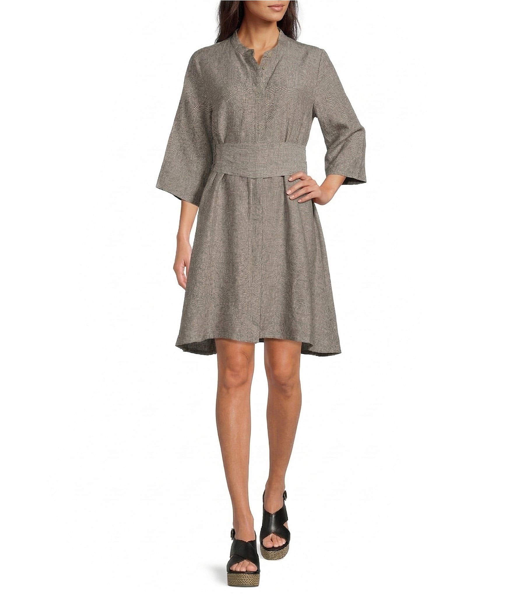 Bryn Walker Cross-Dyed Linen Wrap Belt