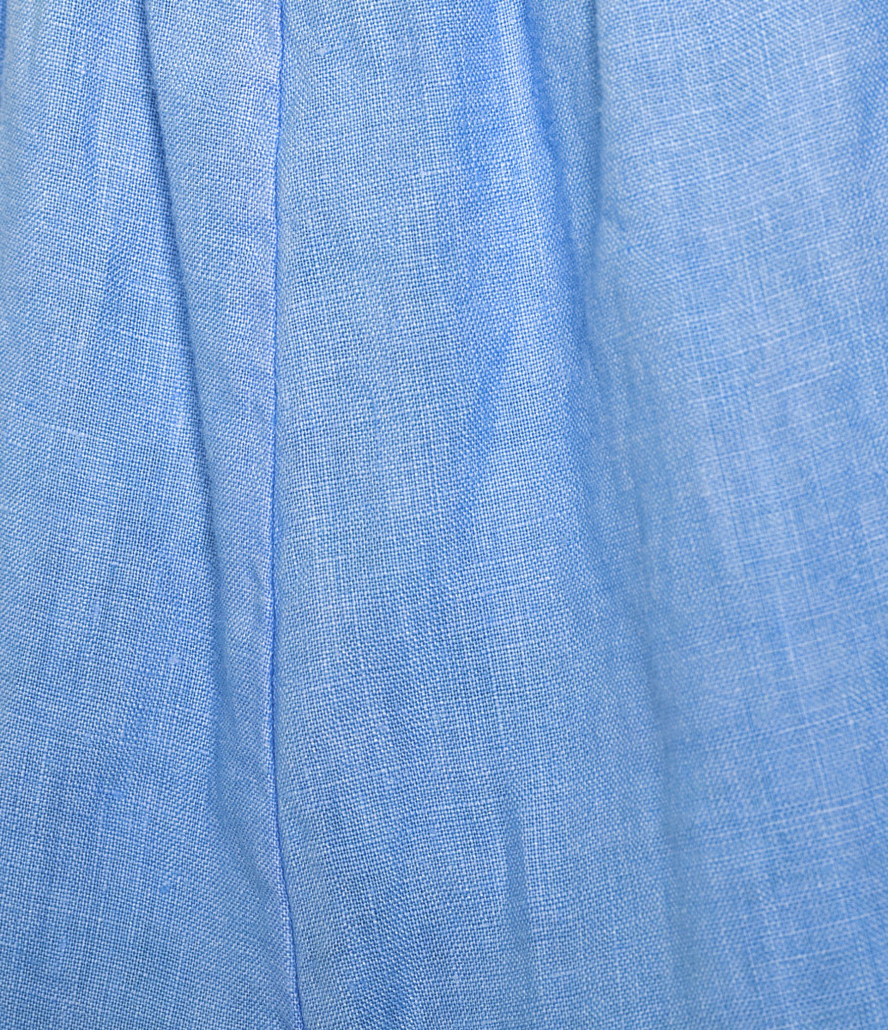 Bryn Walker Light Linen Flat Front Elastic Waist Wide Leg Pants