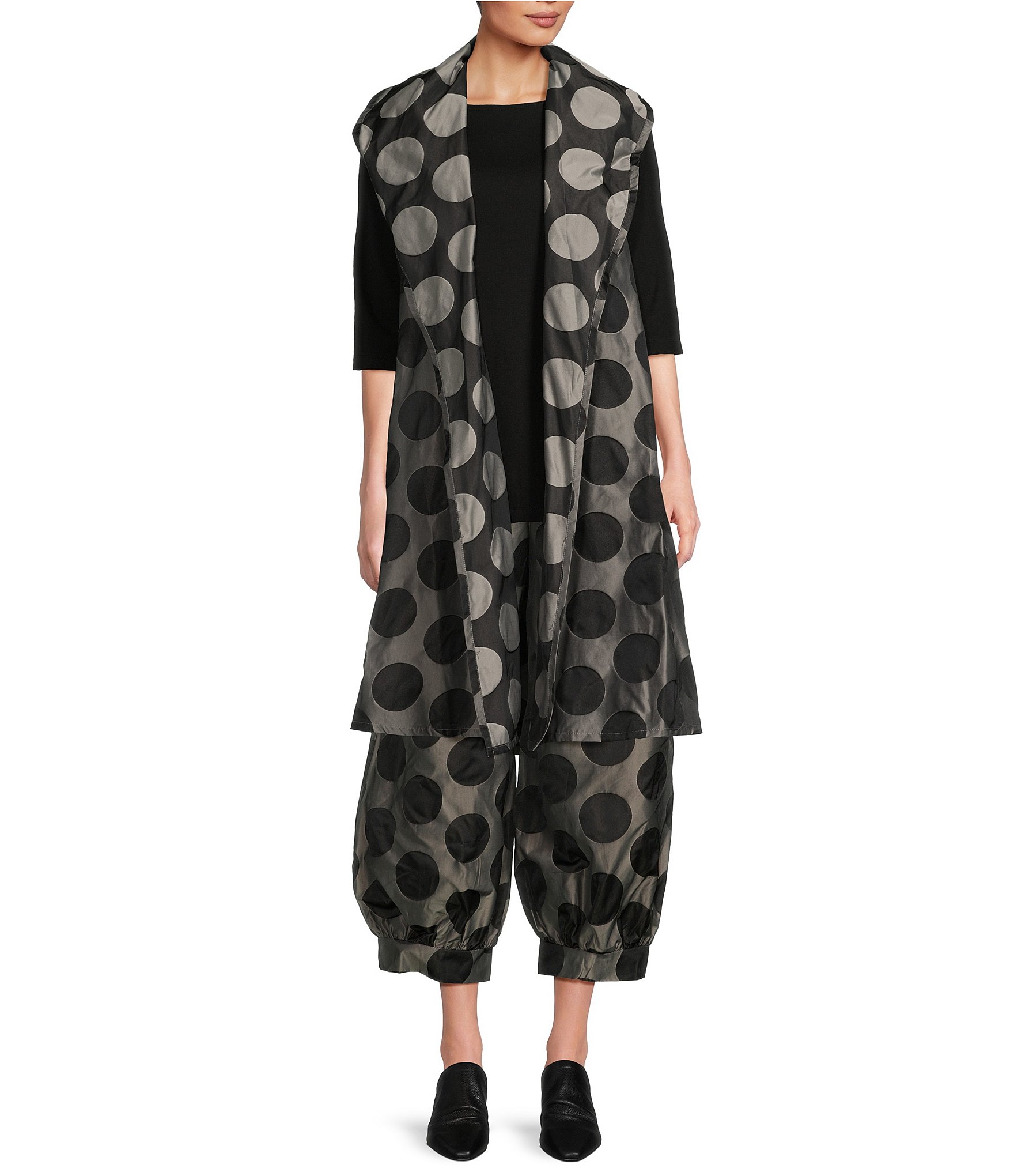 Bryn Walker Marceline Memory Crunch Jacquard Dot Print Shawl