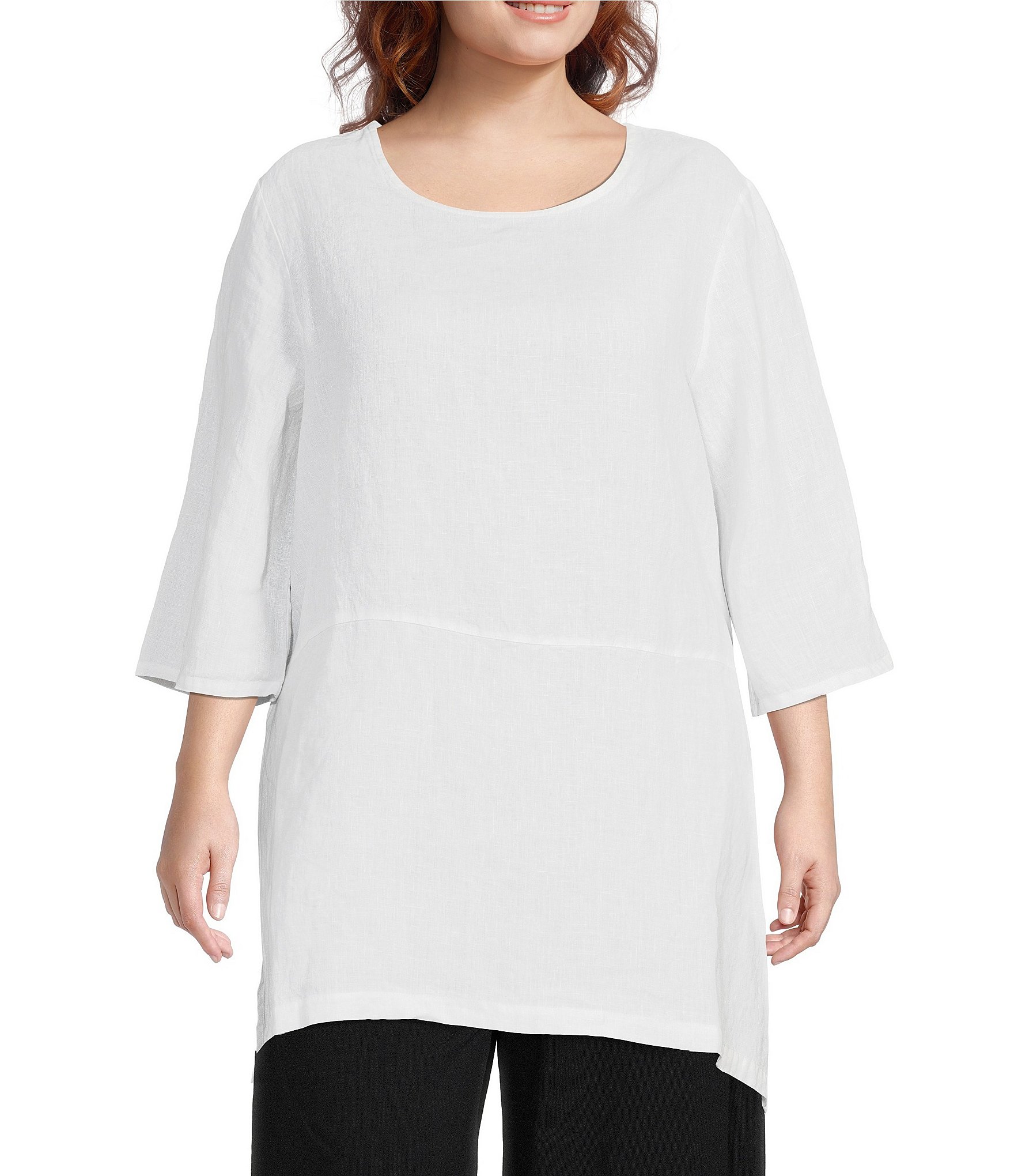 bryn-walker-plus-size-bre-round-neck-3-4-sleeve-side-slit-hem-tunic