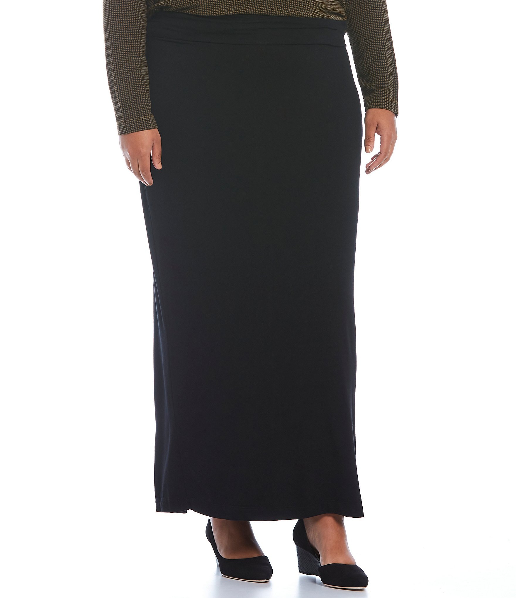 Long tailored skirt with slits  Massimo Dutti