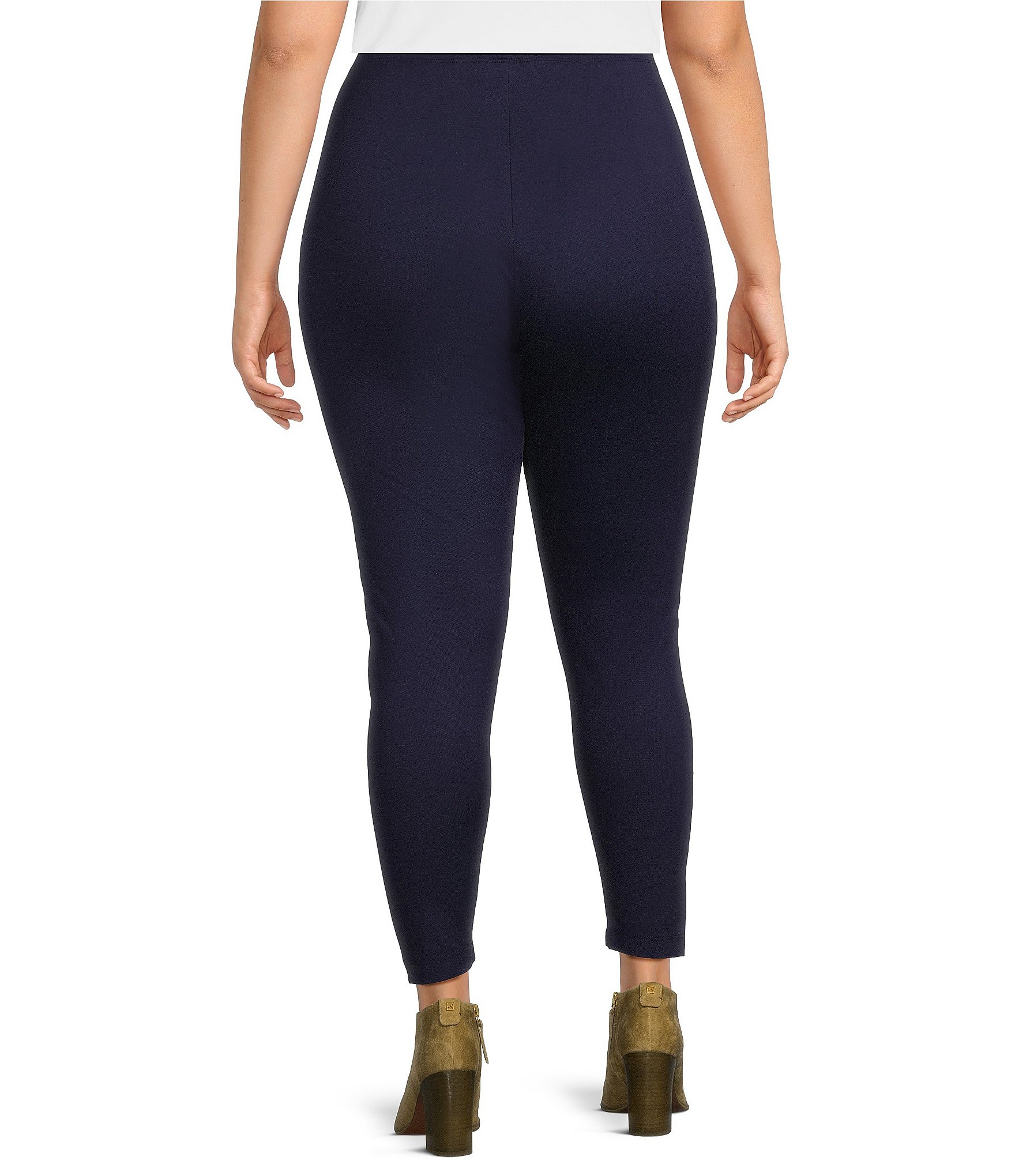 Bryn Walker Plus Size Modal Ponti Elastic Waist Slim Leggings