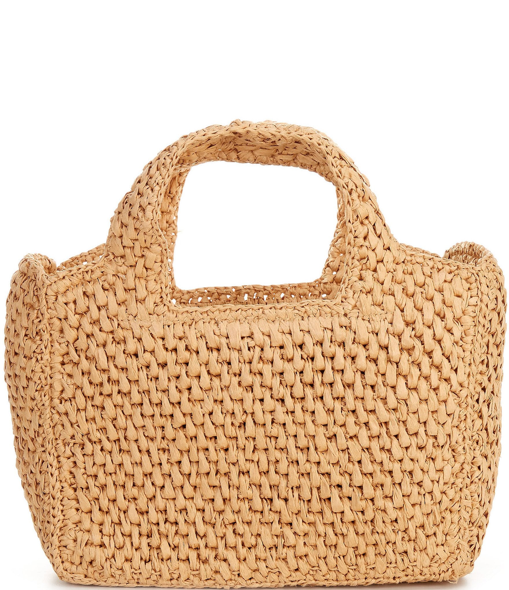 Btb Los Angeles Azalia Raffia Floral Small Tote Bag