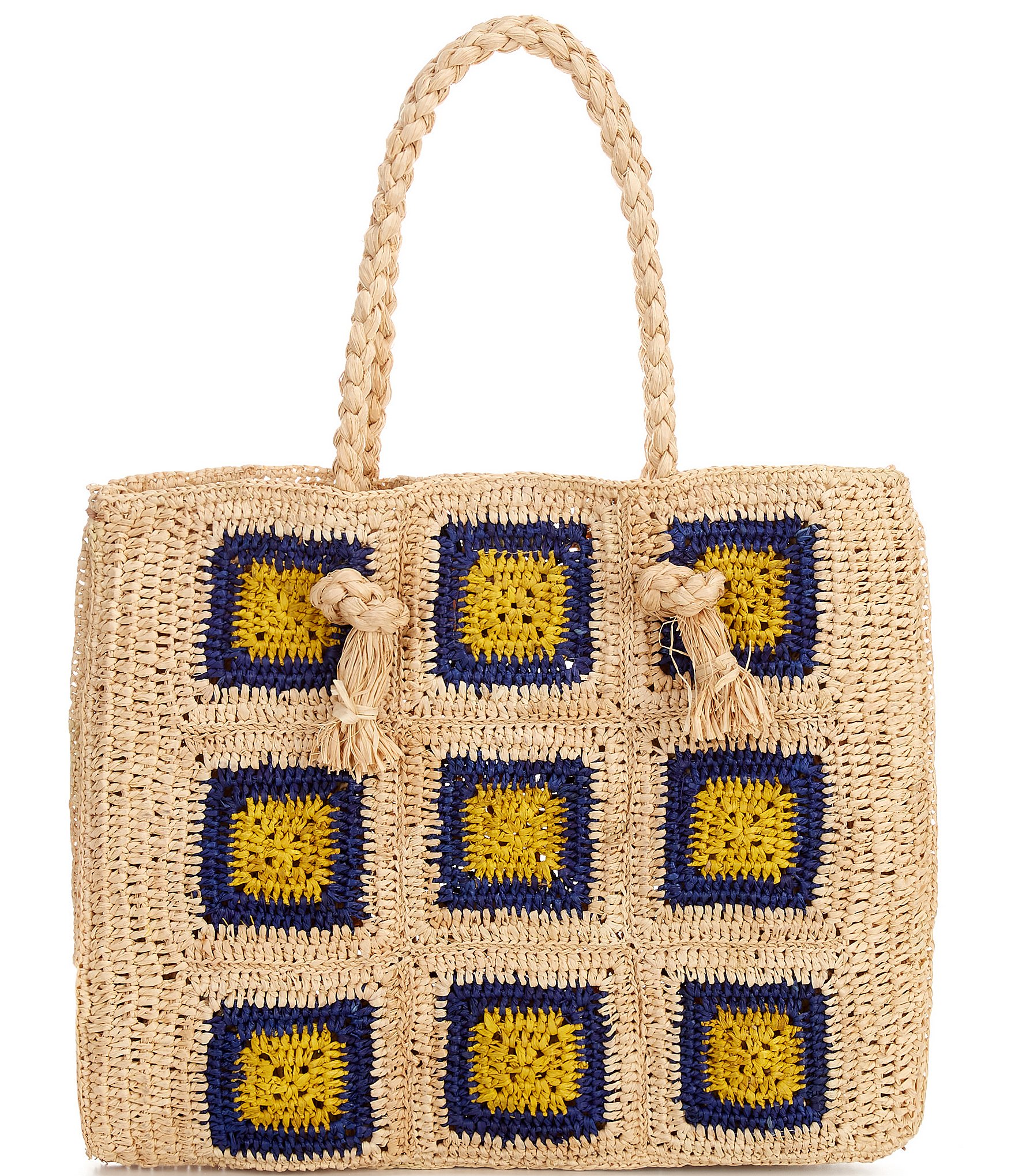 Btb Los Angeles Lilou Raffia Tote Bag