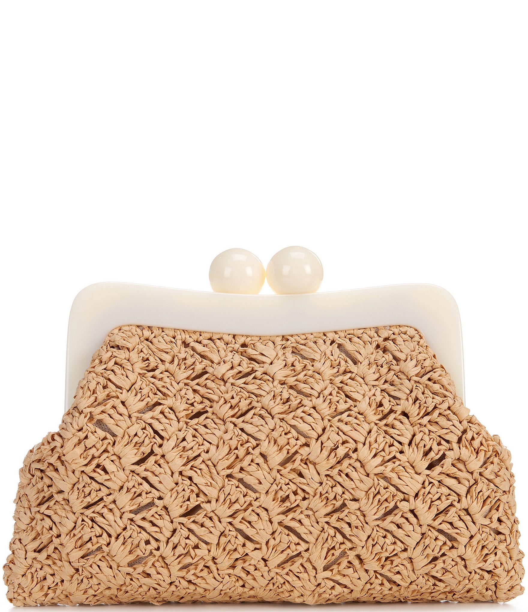 Btb Los Angeles Mina Paper Straw Clutch Bag | Dillard's